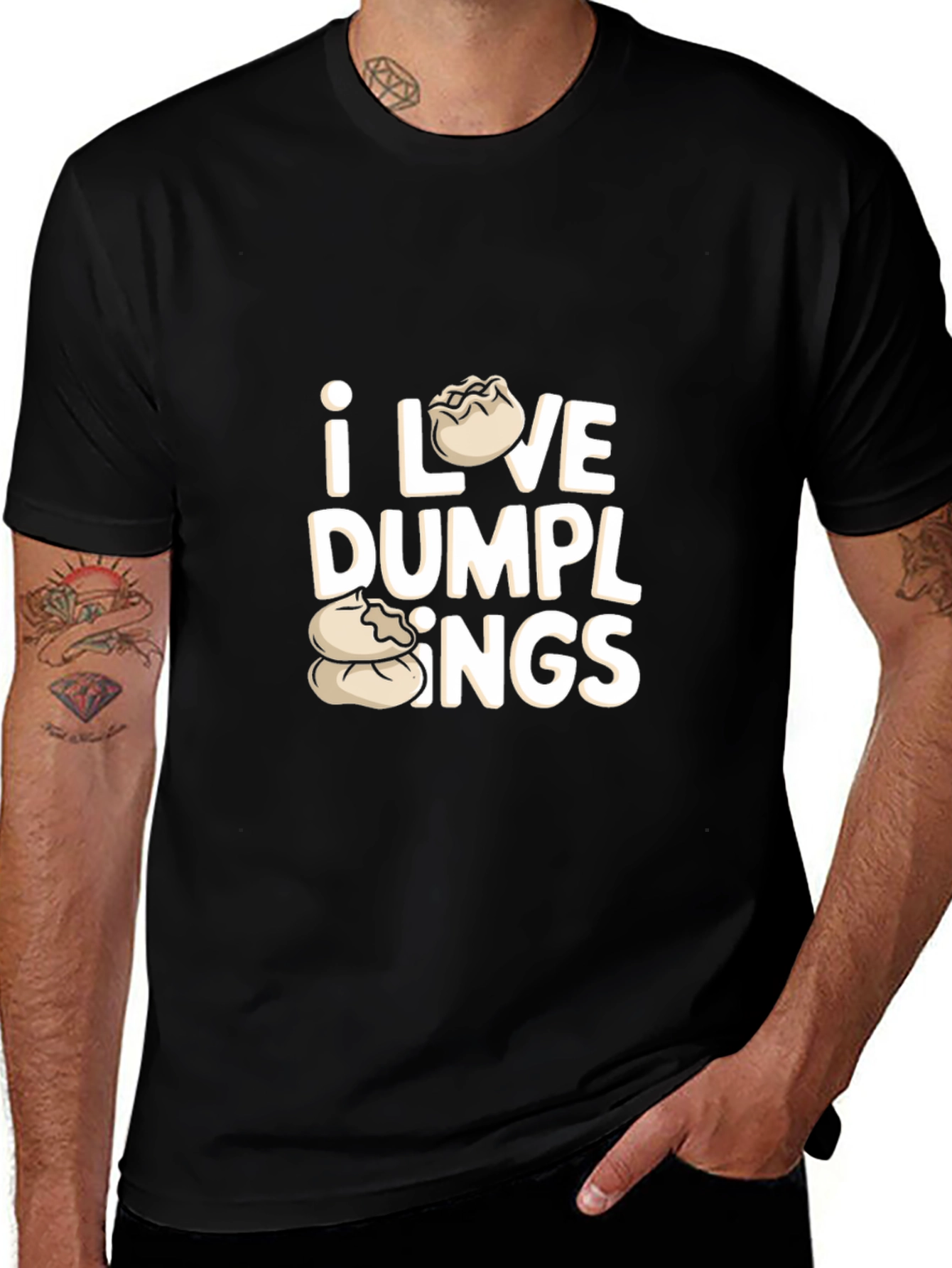 I Love Dumplings Graphic T-Shirt - Casual Wear