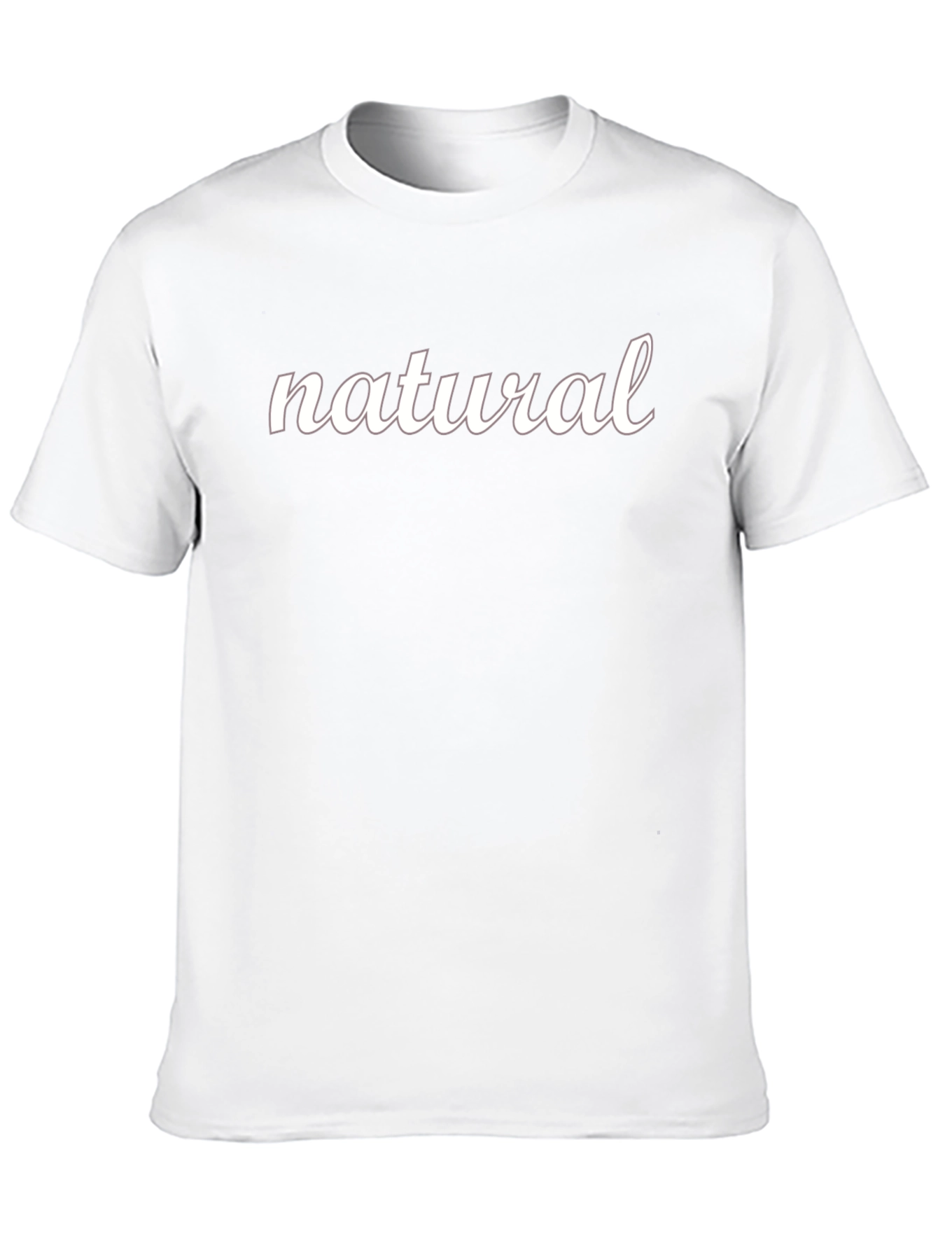 Natural Graphic Tee - Classic Black Cotton T-Shirt