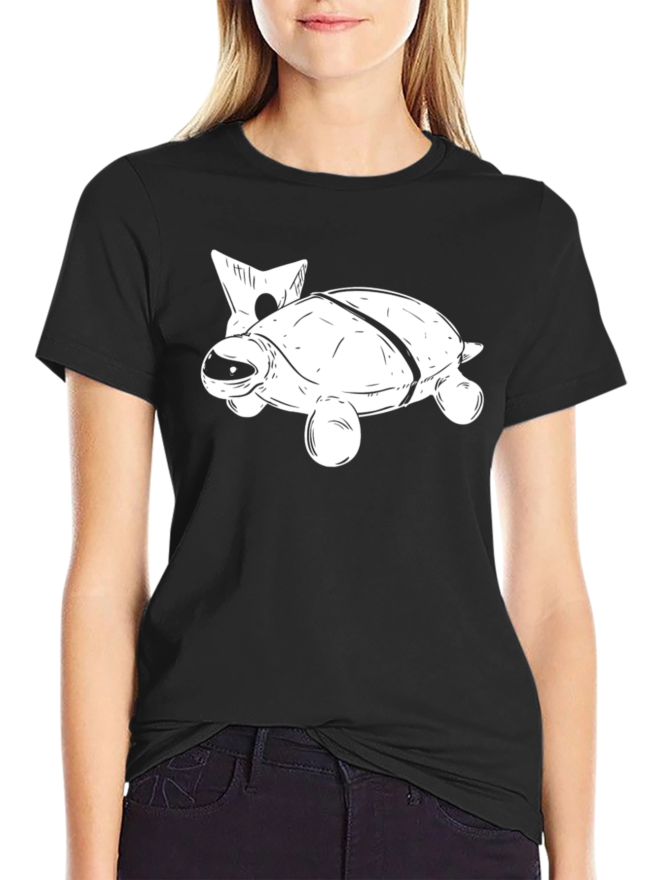 Cool Turtle T-Shirt - Black Graphic Tee