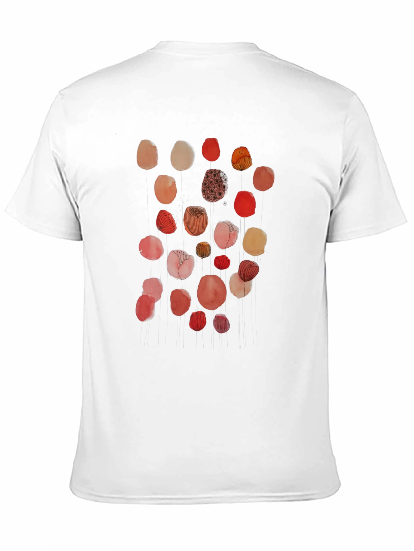 Abstract Floral Dot T-Shirt