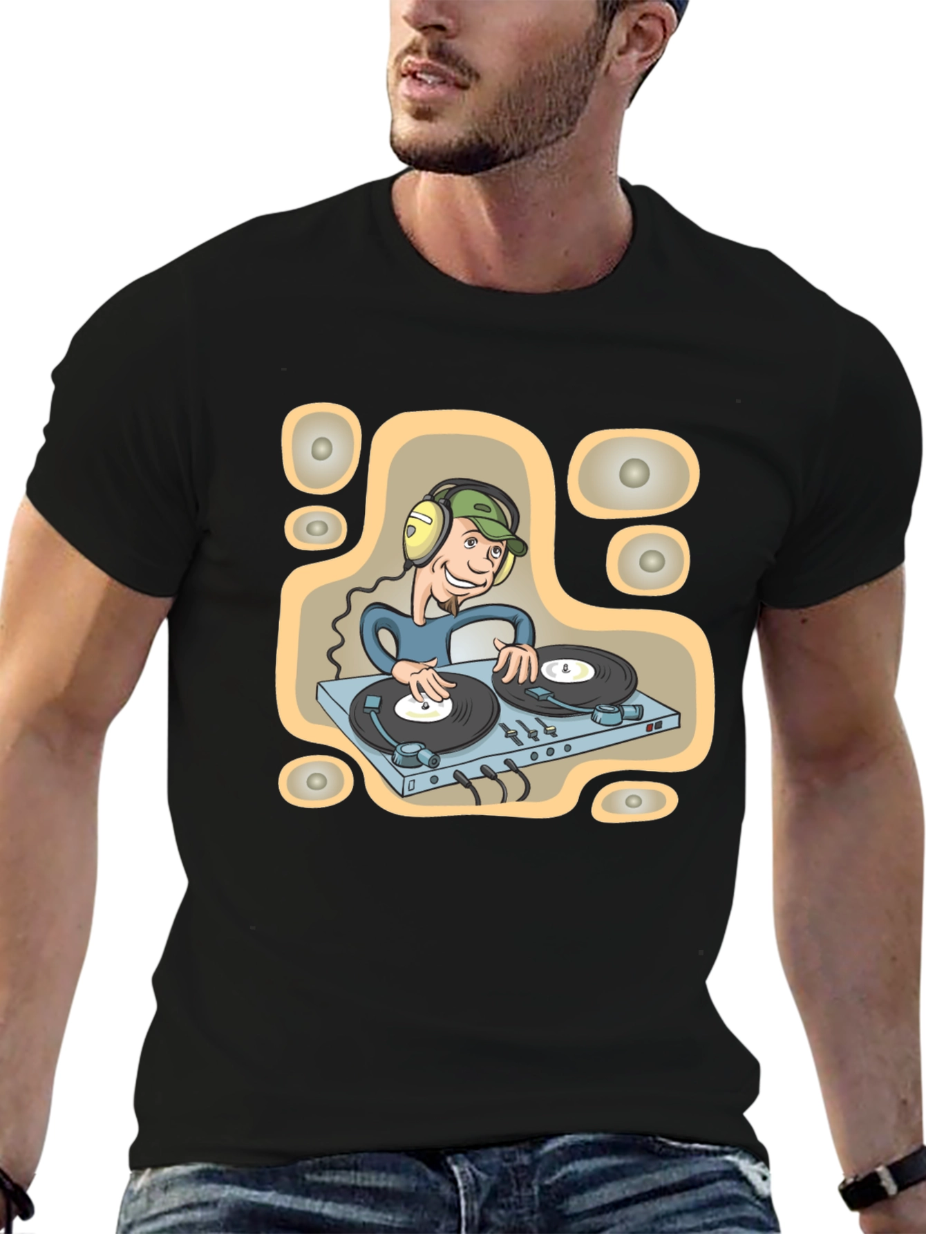DJ Turntable Graphic Tee - Music Lover Apparel
