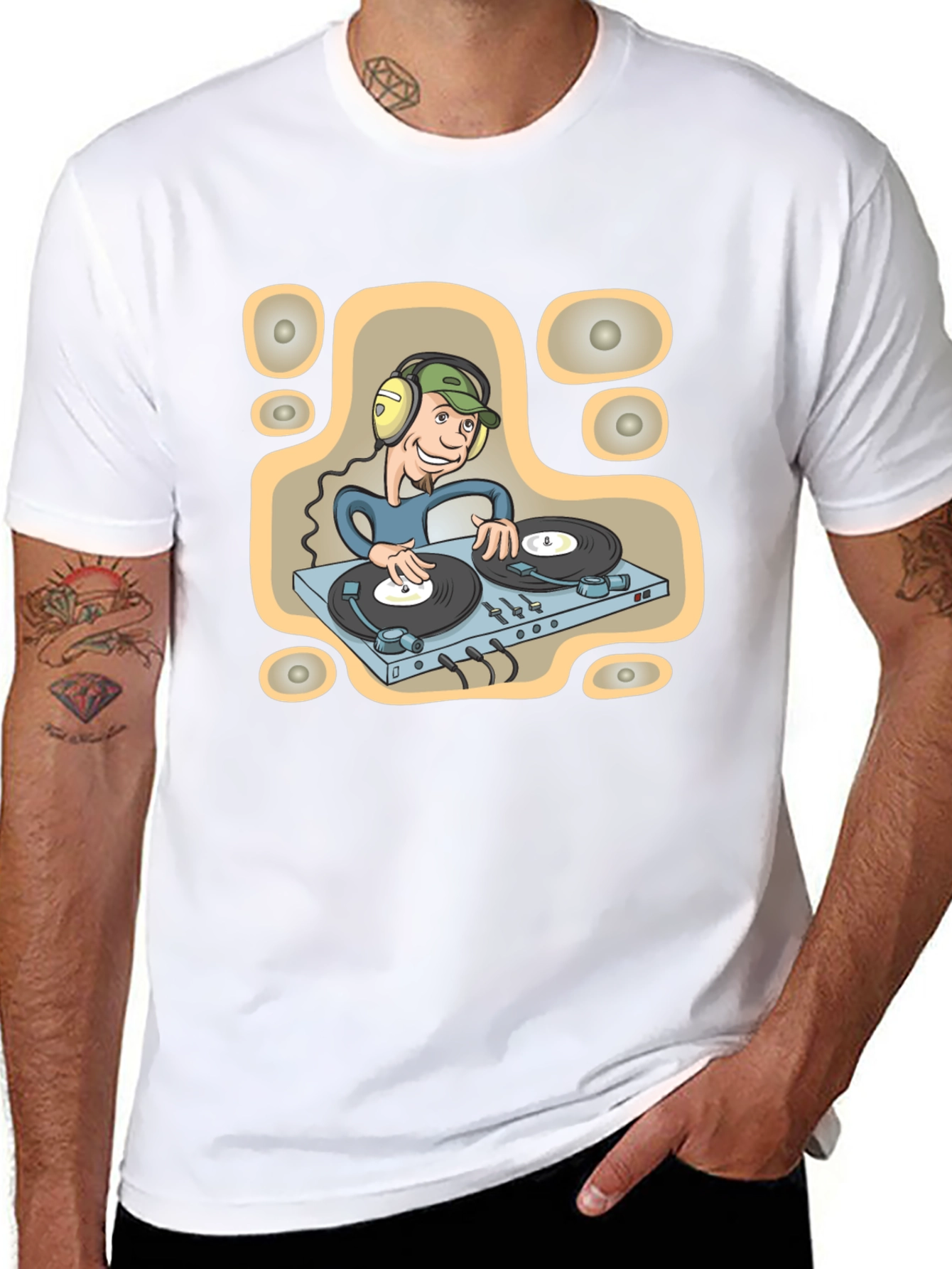 DJ Turntable Graphic Tee - Music Lover Apparel
