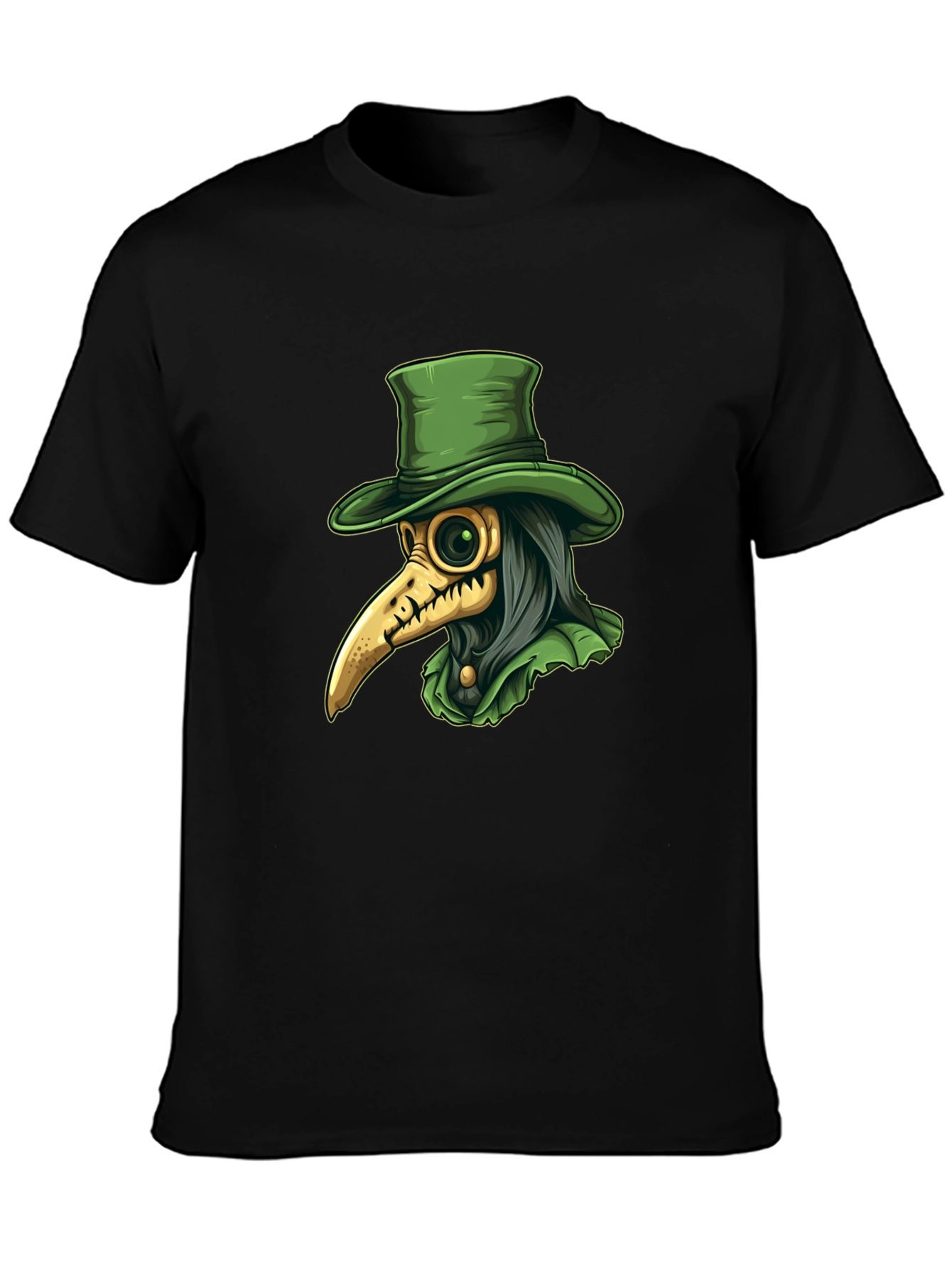 Plague Doctor Graphic Tee - Unique Gothic Fashion