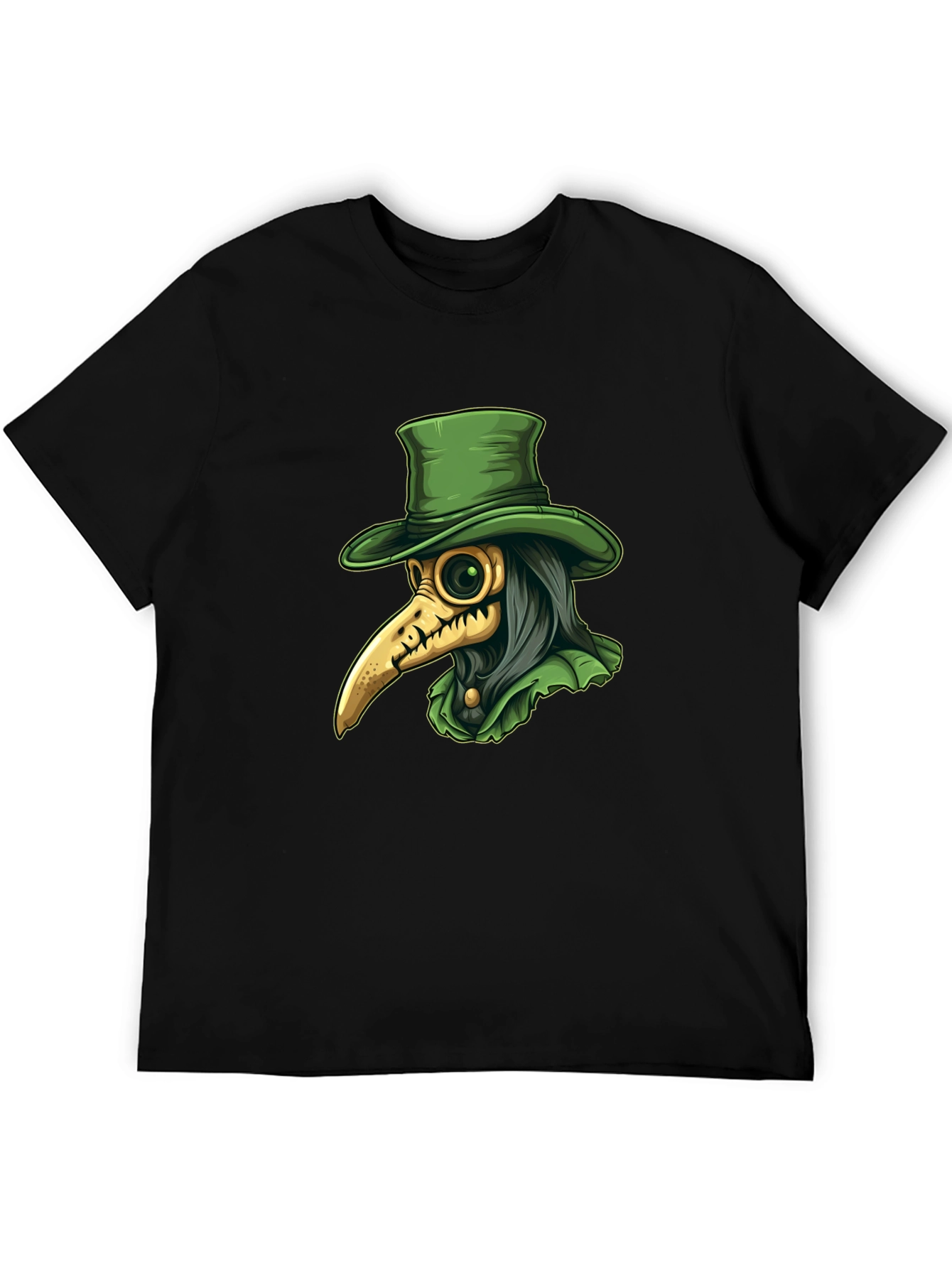 Plague Doctor Graphic Tee - Unique Gothic Fashion