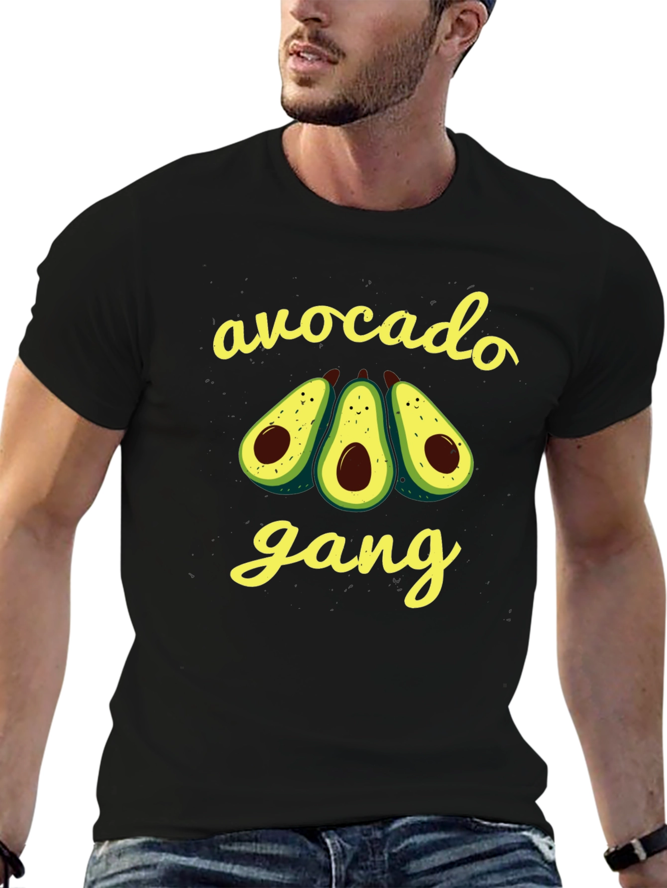 Avocado Gang Graphic Tee - Black