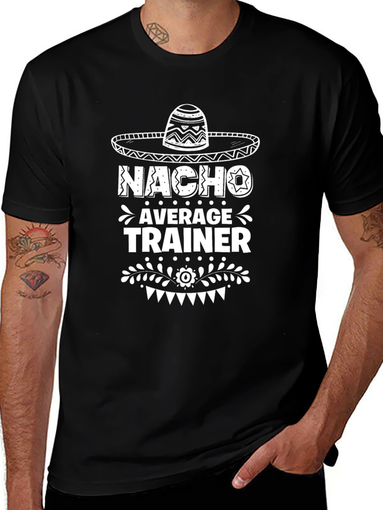 Nacho Average Trainer Funny Graphic Tee