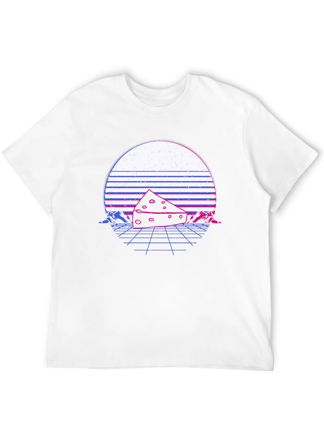 Retro Cheese T-Shirt - Synthwave Style