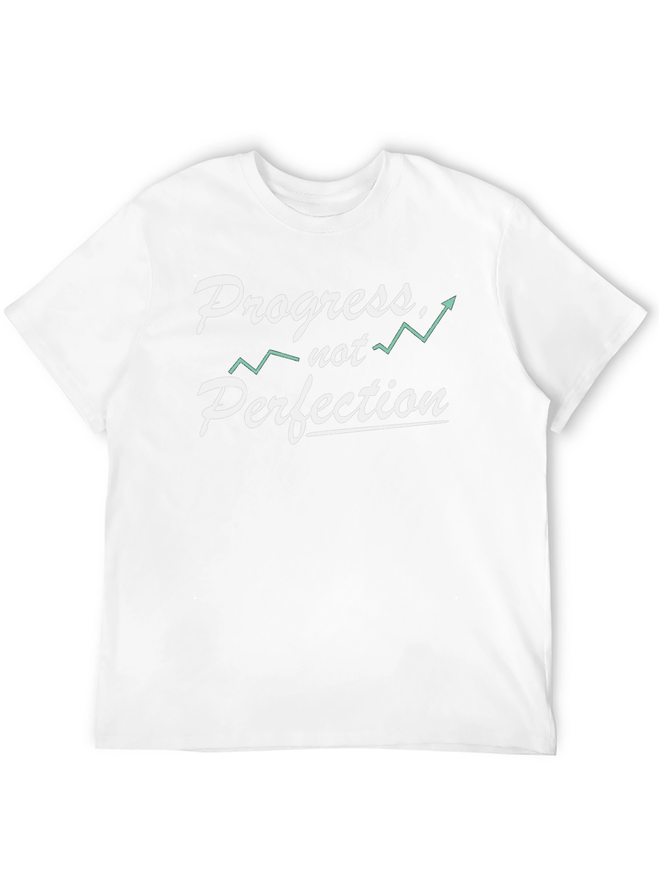 Progress Not Perfection Black Graphic Tee