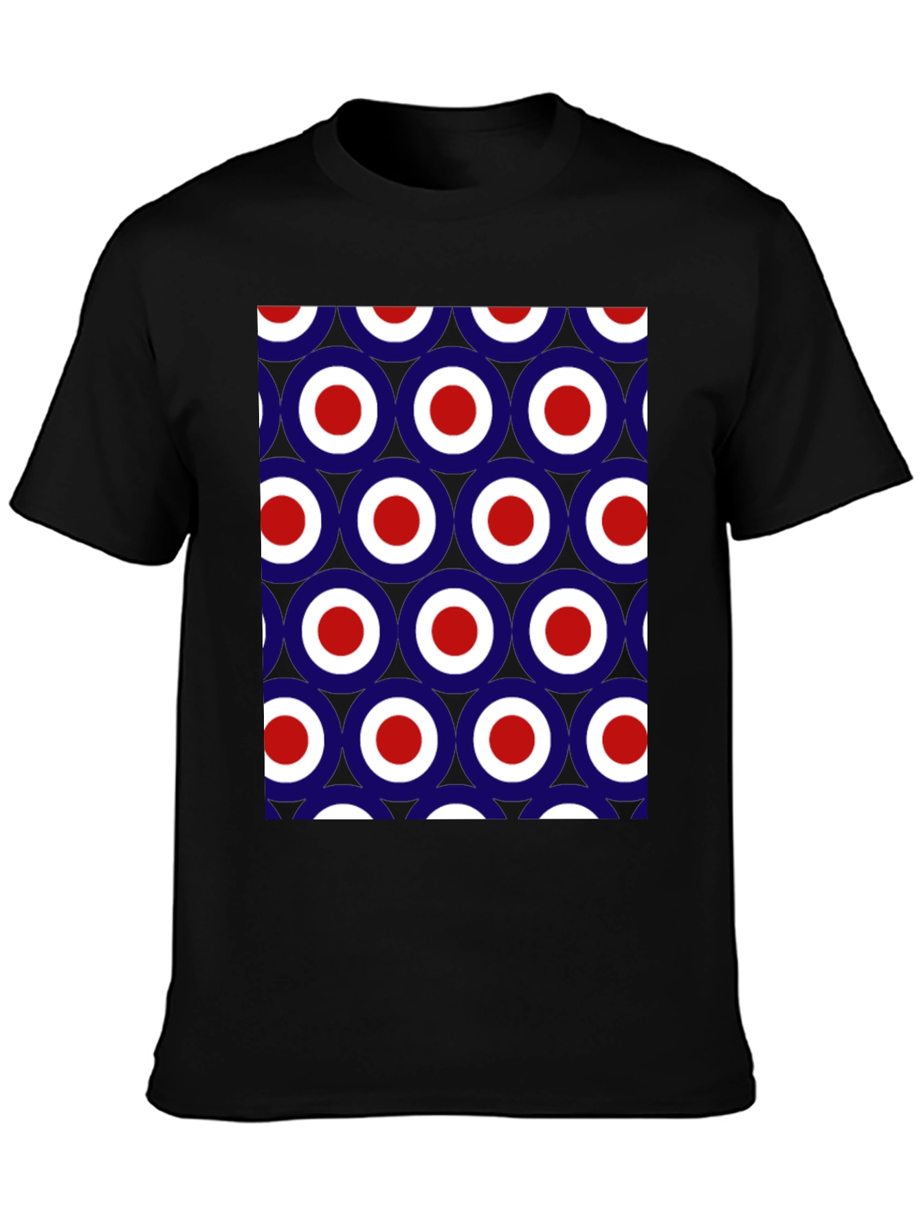 Mod Target Pattern T-Shirt - Retro Style