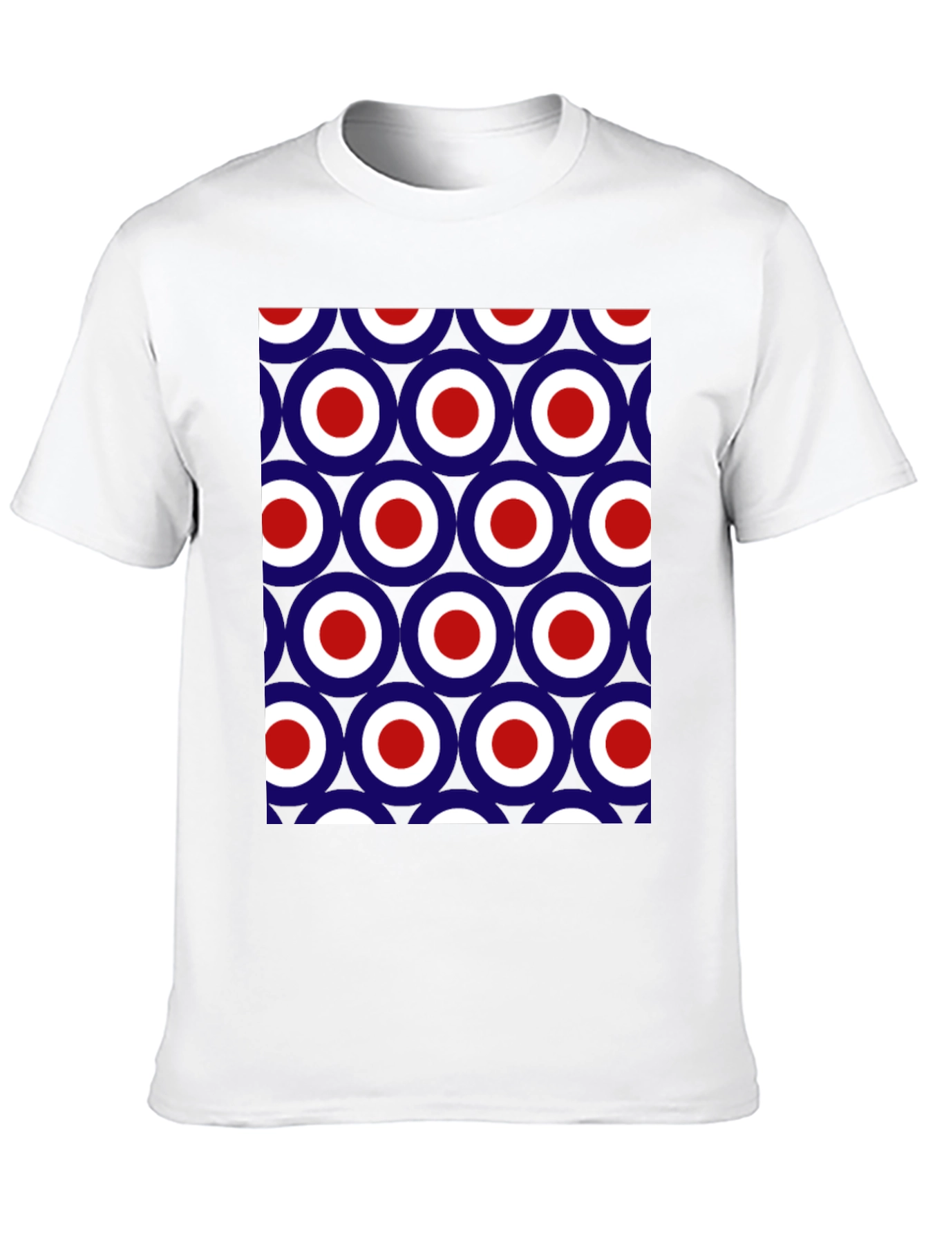 Mod Target Pattern T-Shirt - Retro Style