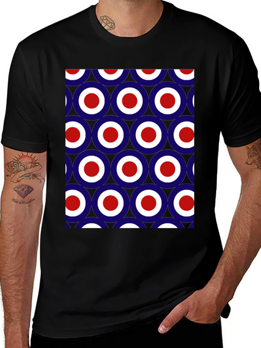Mod Target Pattern T-Shirt - Retro Style