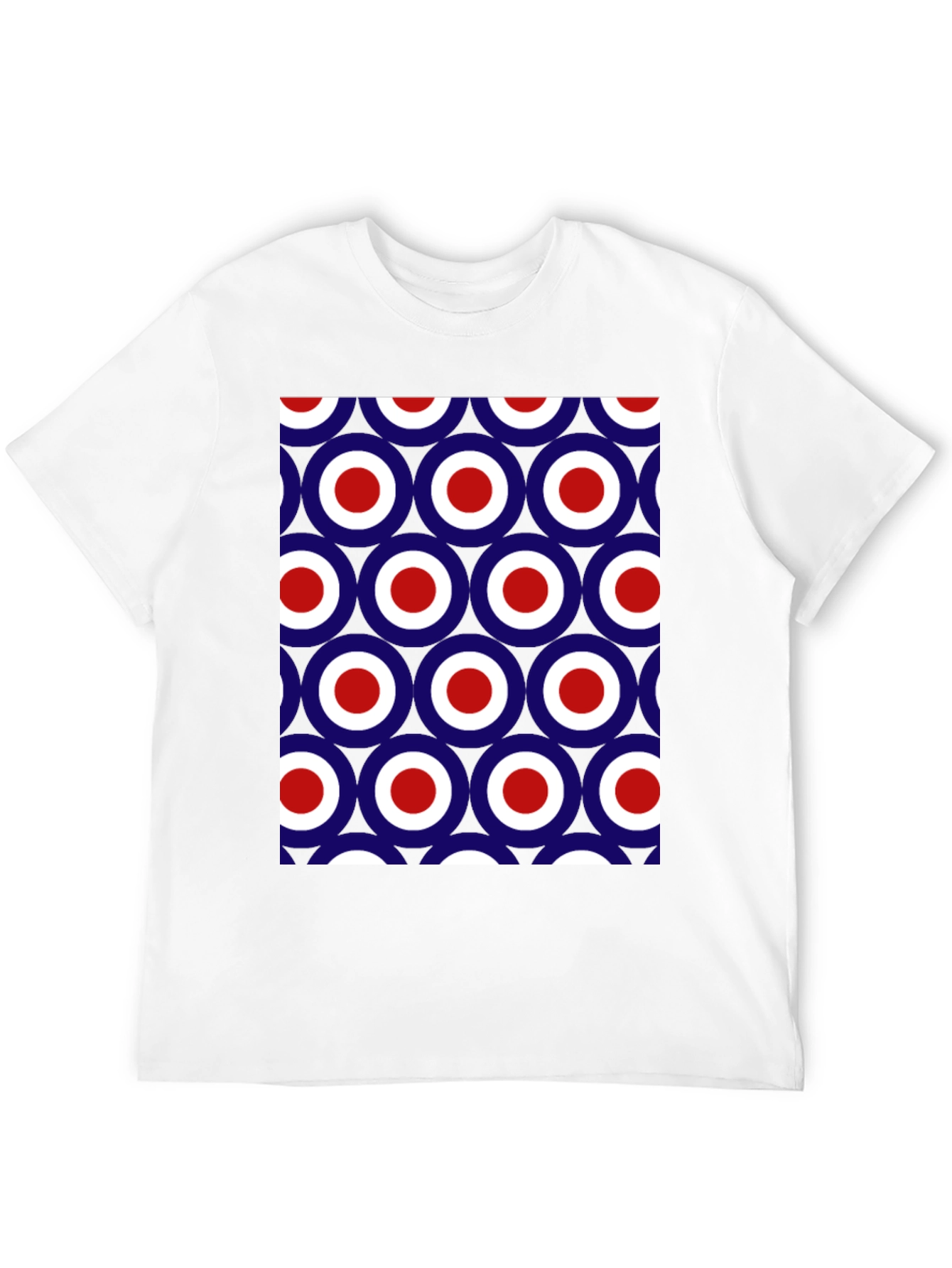 Mod Target Pattern T-Shirt - Retro Style
