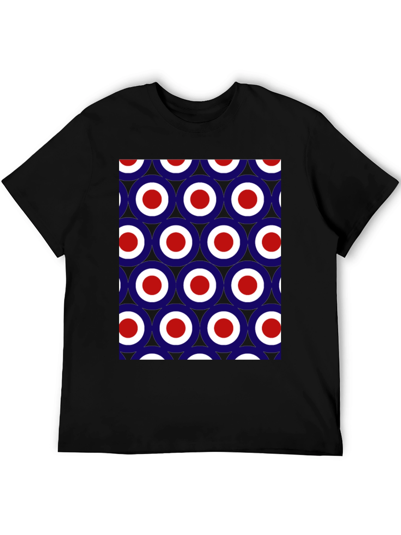 Mod Target Pattern T-Shirt - Retro Style