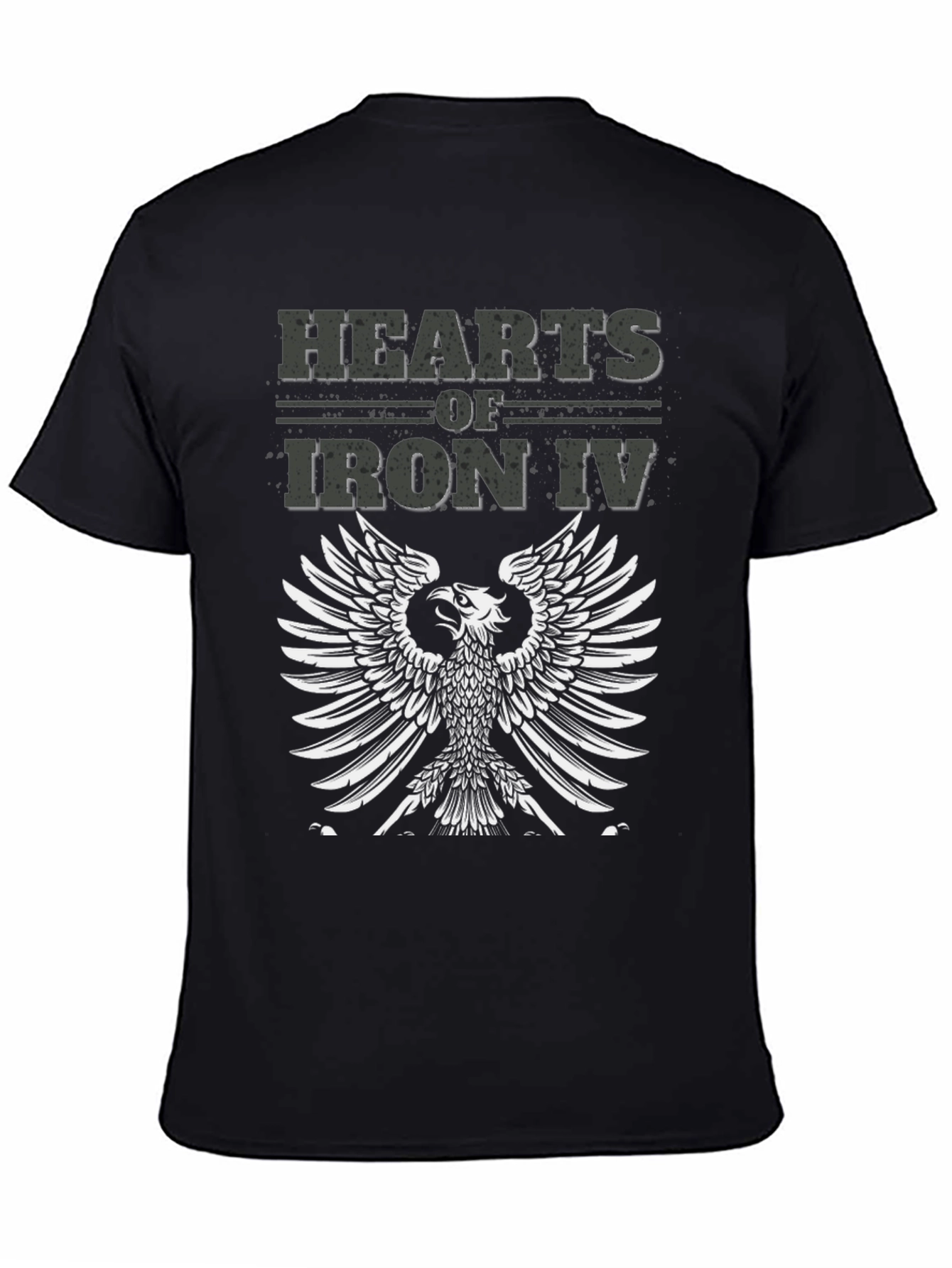 Hearts of Iron IV Eagle Black T-Shirt