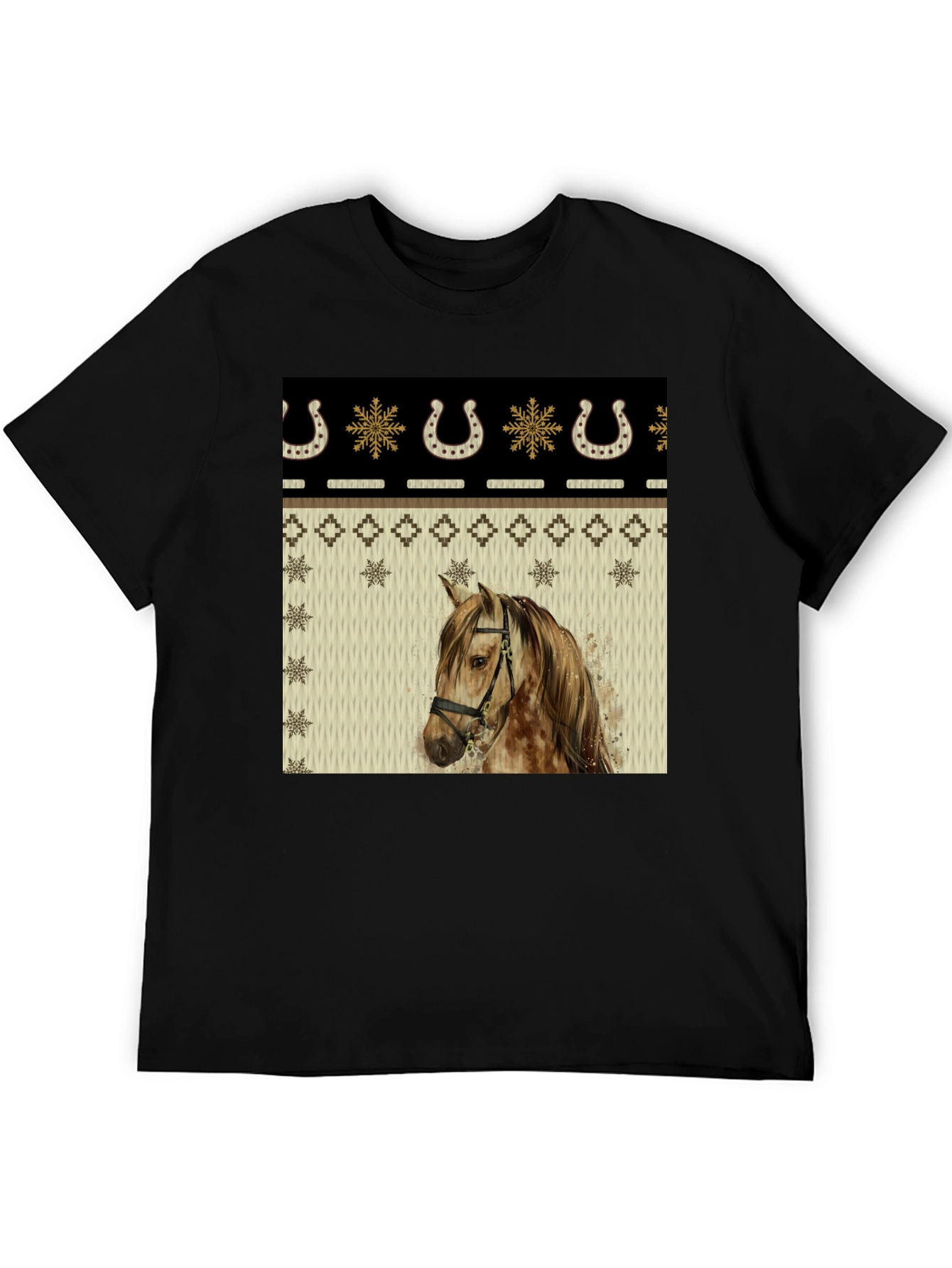Horse & Horseshoe Holiday T-Shirt