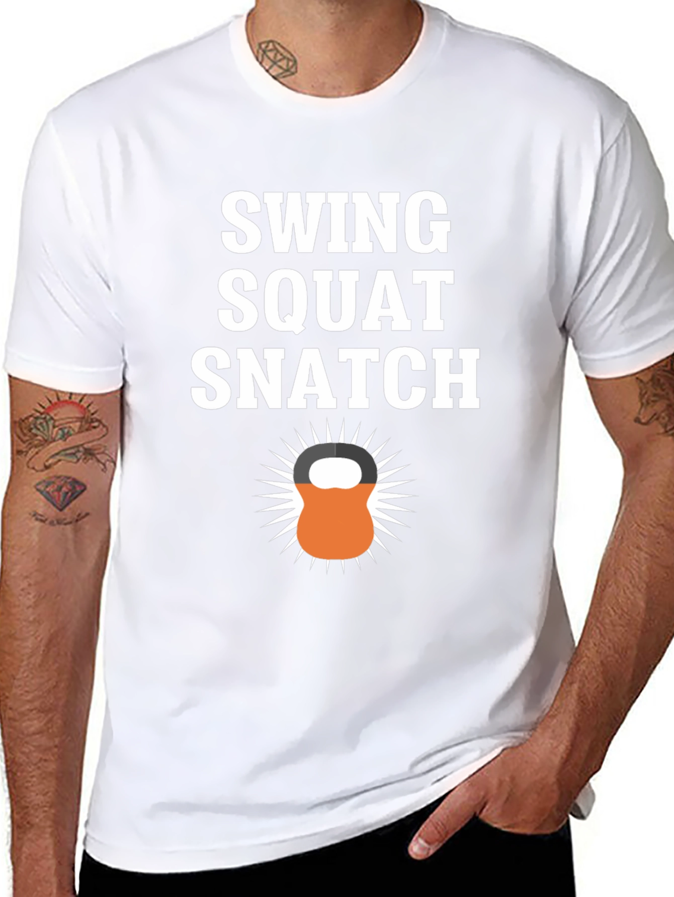 Swing Squat Snatch Graphic T-Shirt - Fitness Motivation Tee