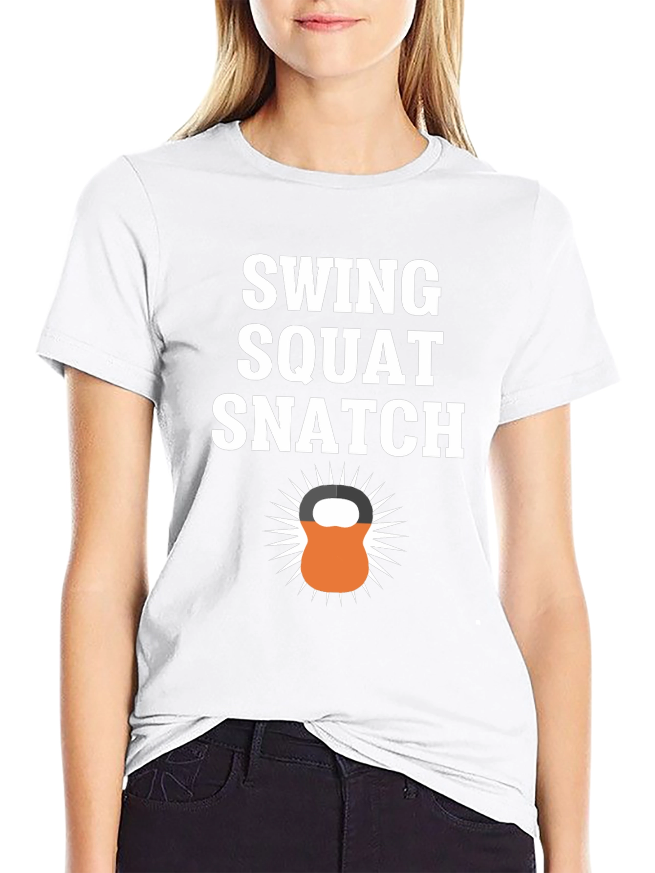 Swing Squat Snatch Graphic T-Shirt - Fitness Motivation Tee