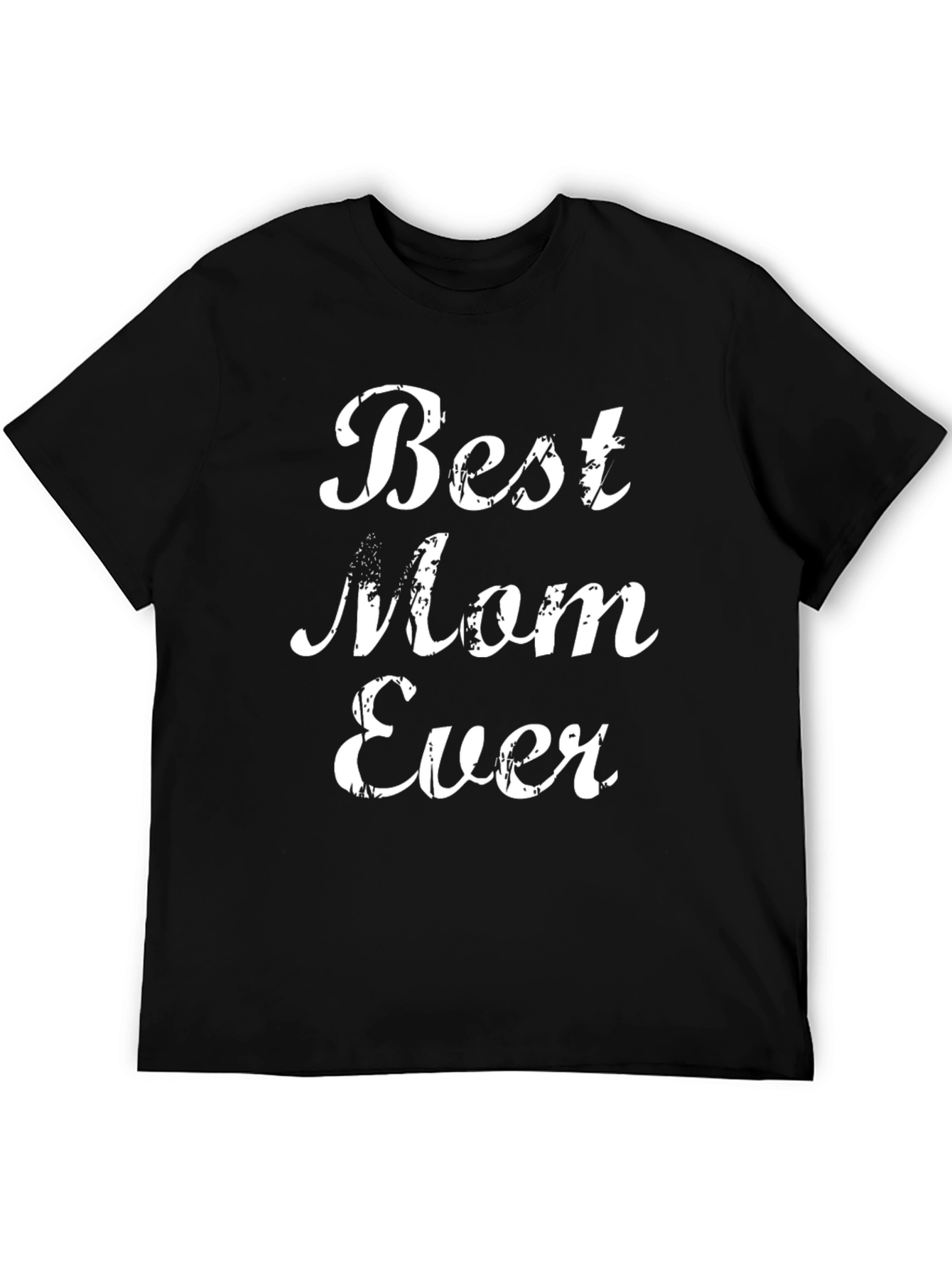 Best Mom Ever Graphic Tee - Black Casual T-Shirt