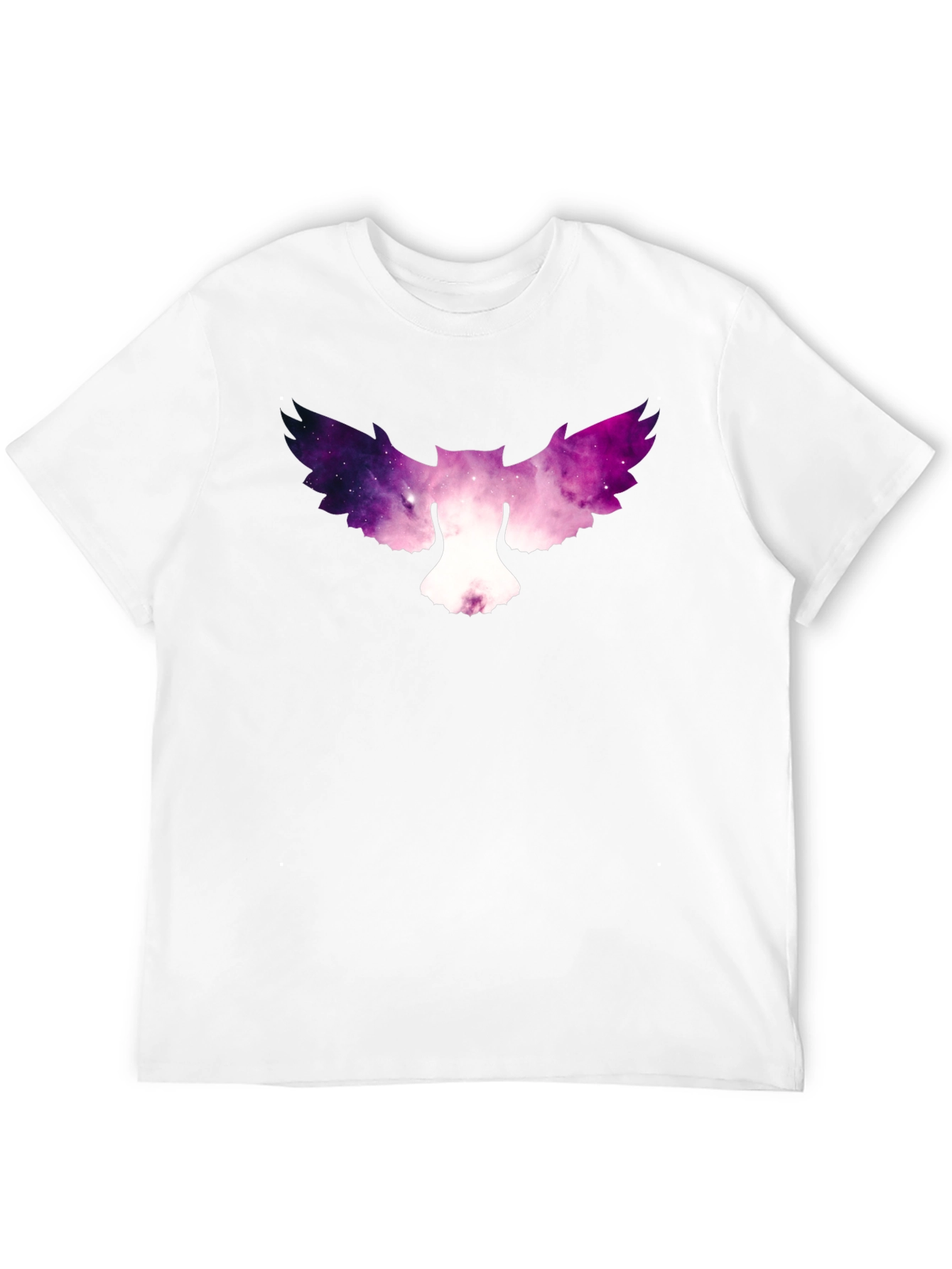 Galaxy Owl Graphic Tee - Stylish Mens Black T-Shirt