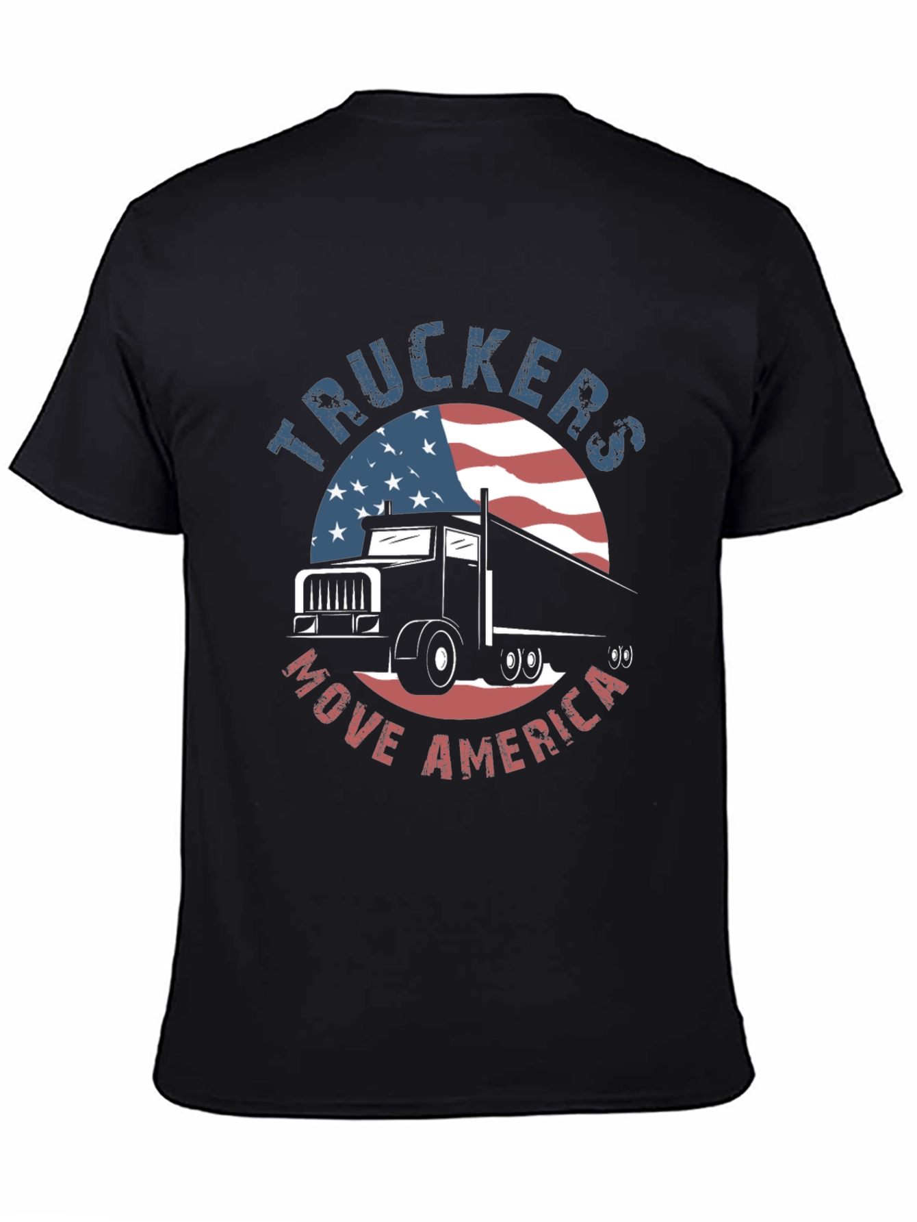 Truckers Move America T-Shirt - Patriotic Tee