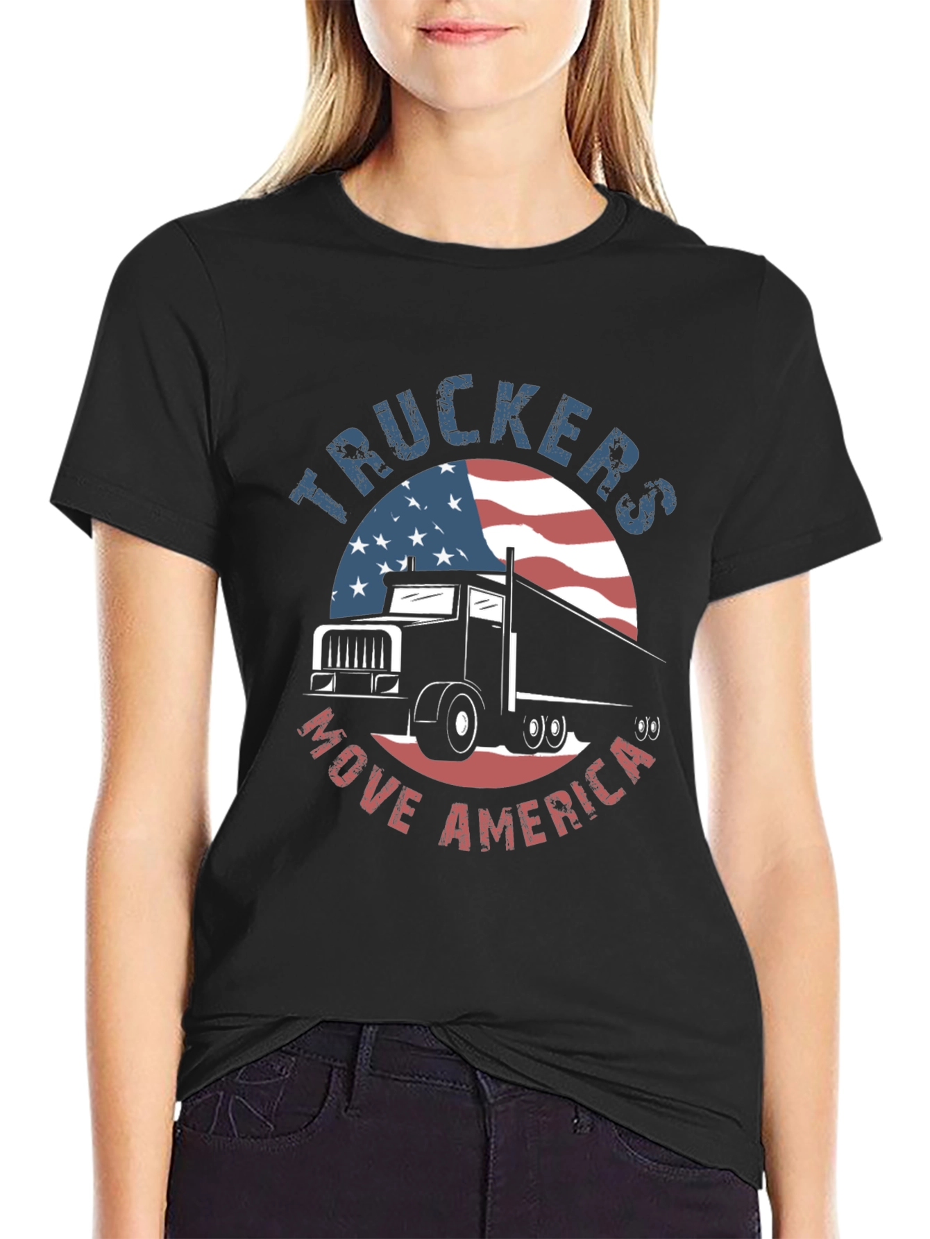 Truckers Move America T-Shirt - Patriotic Tee