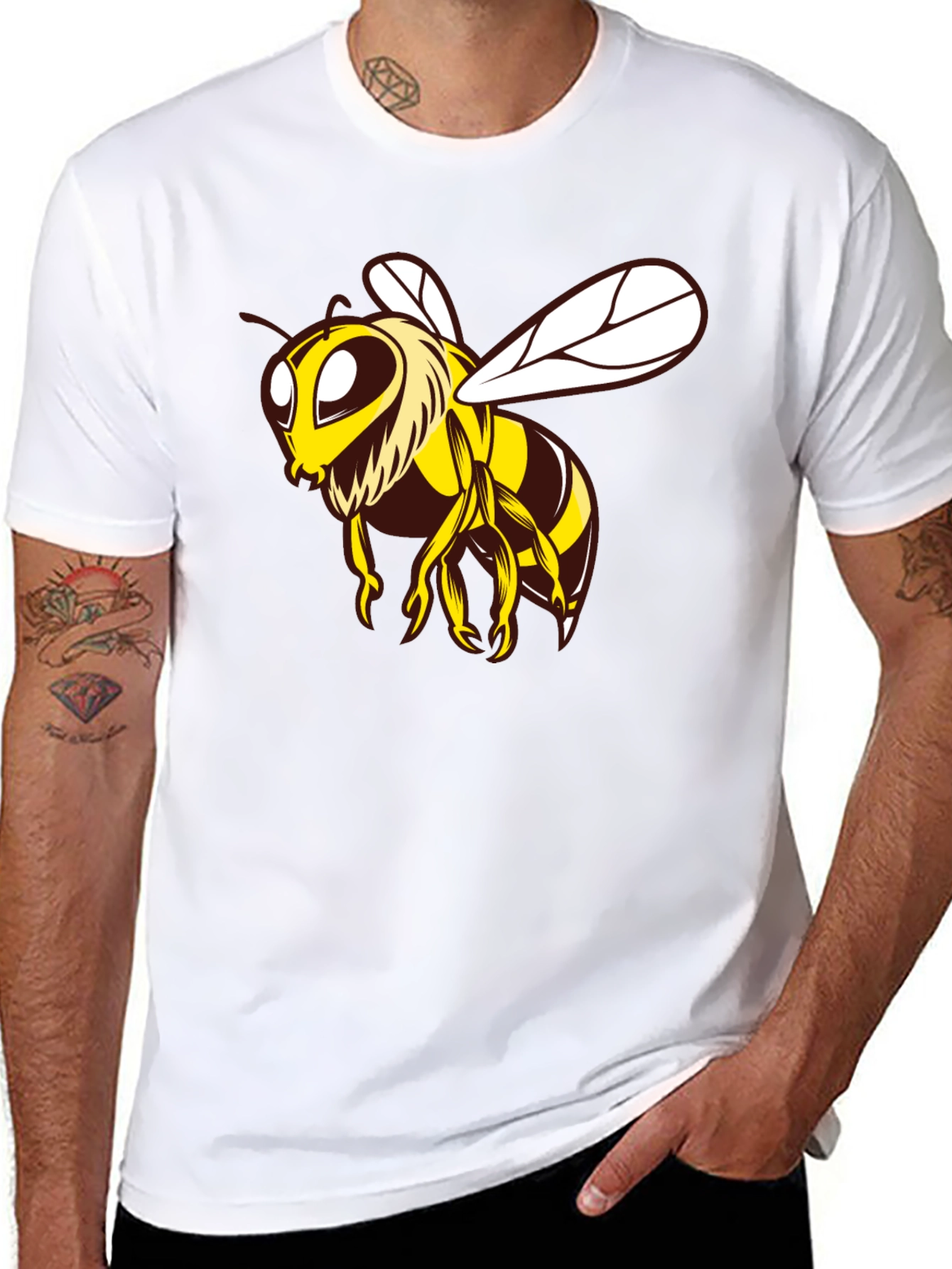 Bee Graphic Black T-Shirt