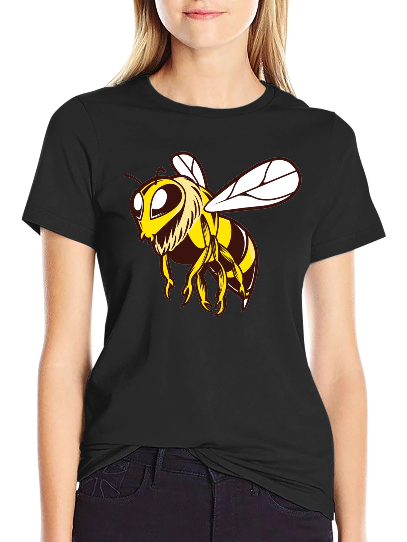 Bee Graphic Black T-Shirt