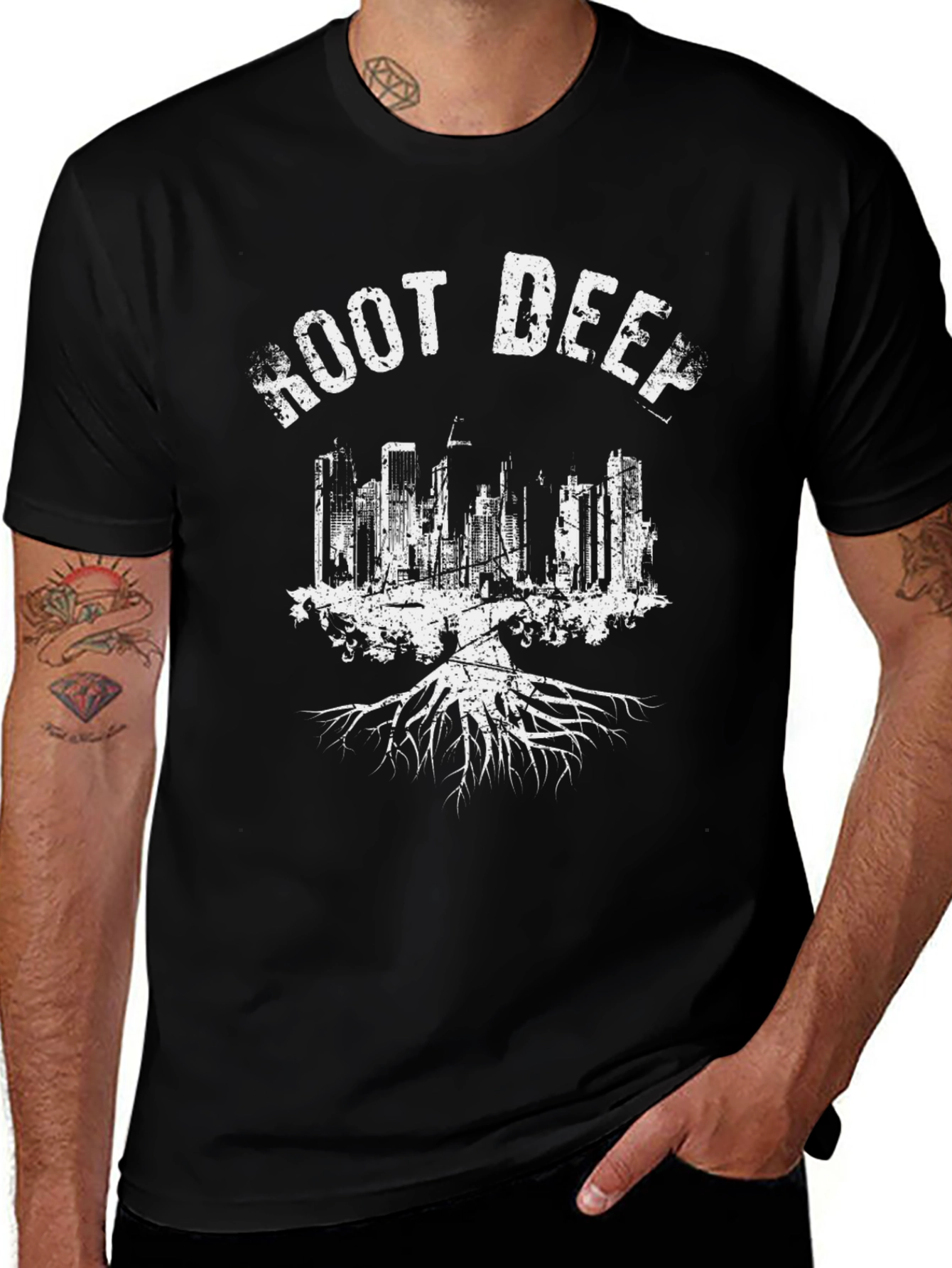 Root Deep Cityscape T-Shirt
