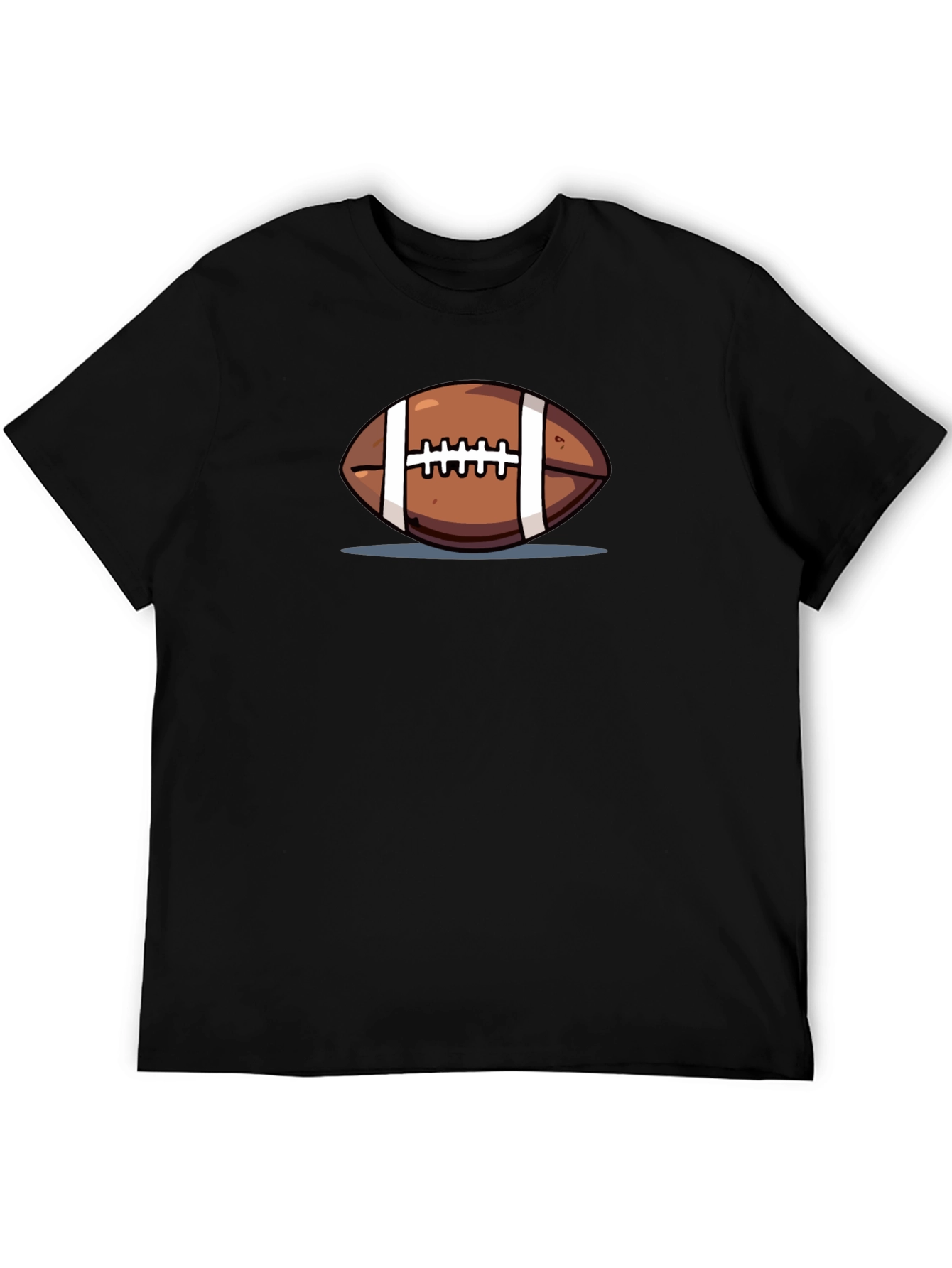Football Graphic Black T-Shirt