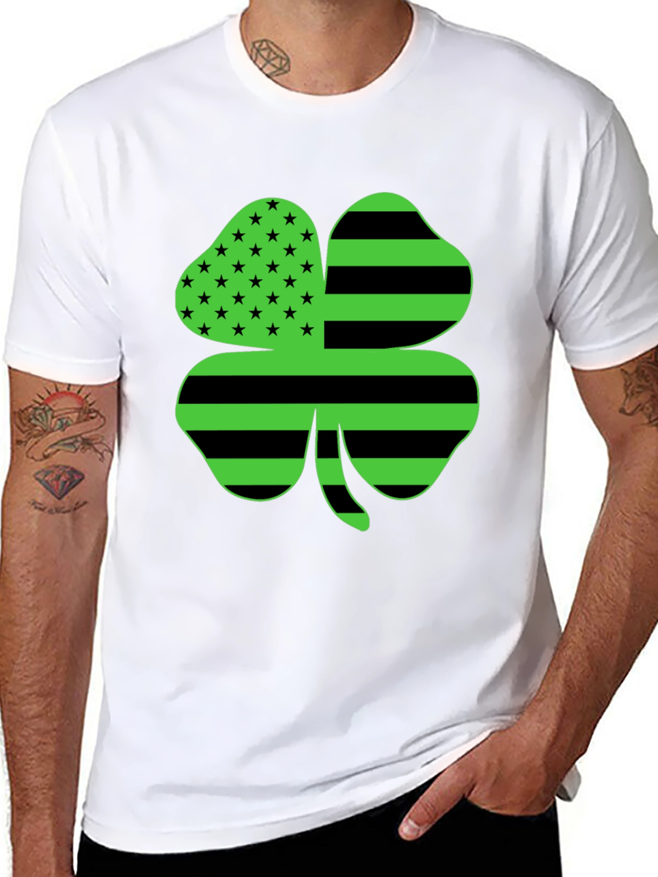 St. Patricks Day Shamrock Novelty Graphic Tee