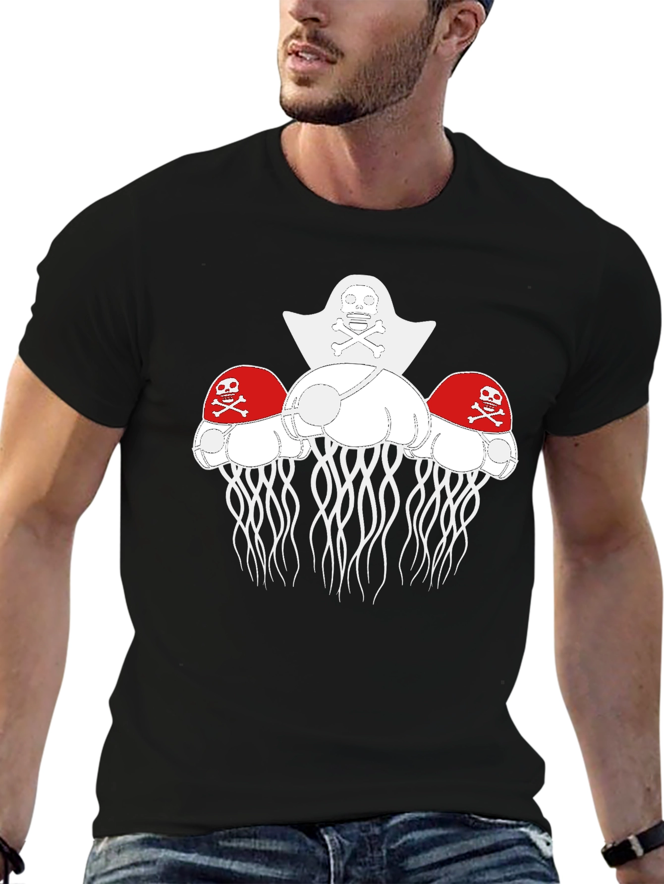 Pirate Jellyfish Graphic T-Shirt
