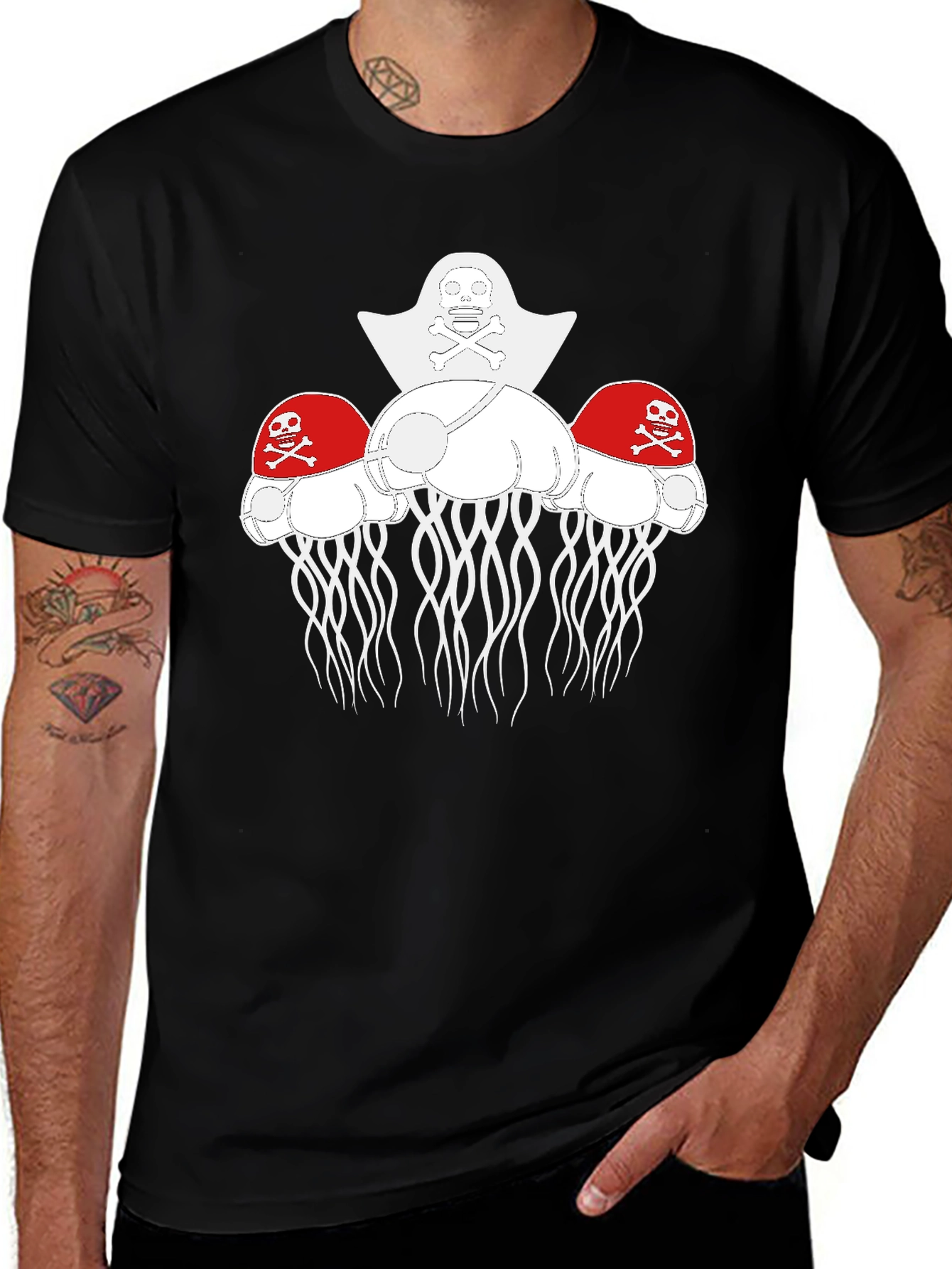 Pirate Jellyfish Graphic T-Shirt