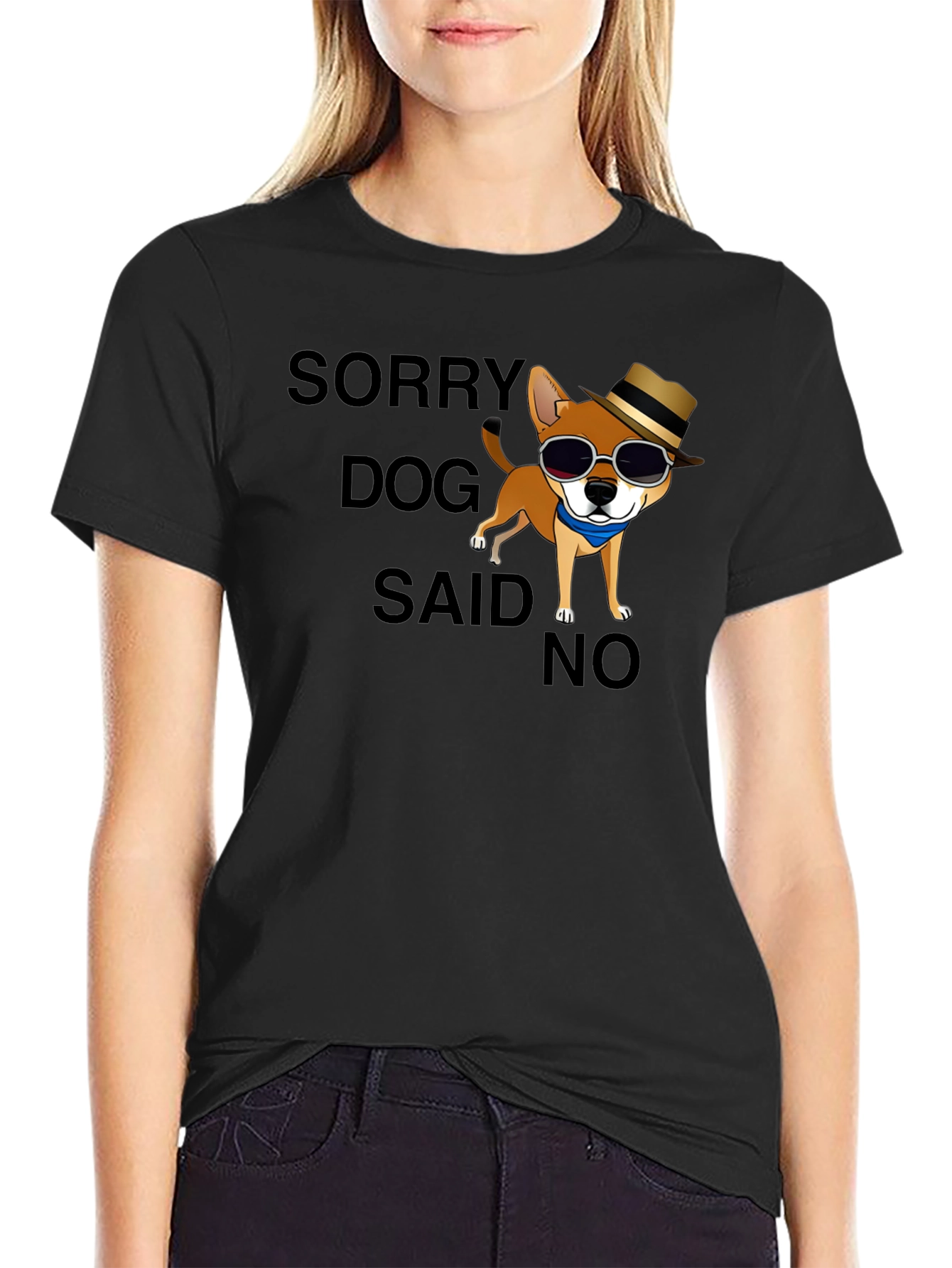 Sorry Dog Said No T-Shirt Funny Graphic Tee