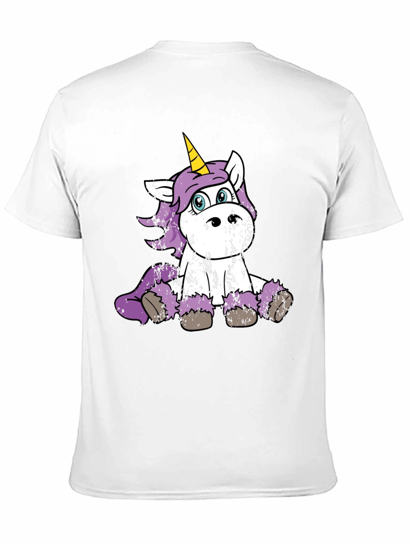 Cute Unicorn Graphic Black T-Shirt