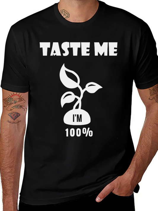Taste Me 100% Vegan Black T-Shirt