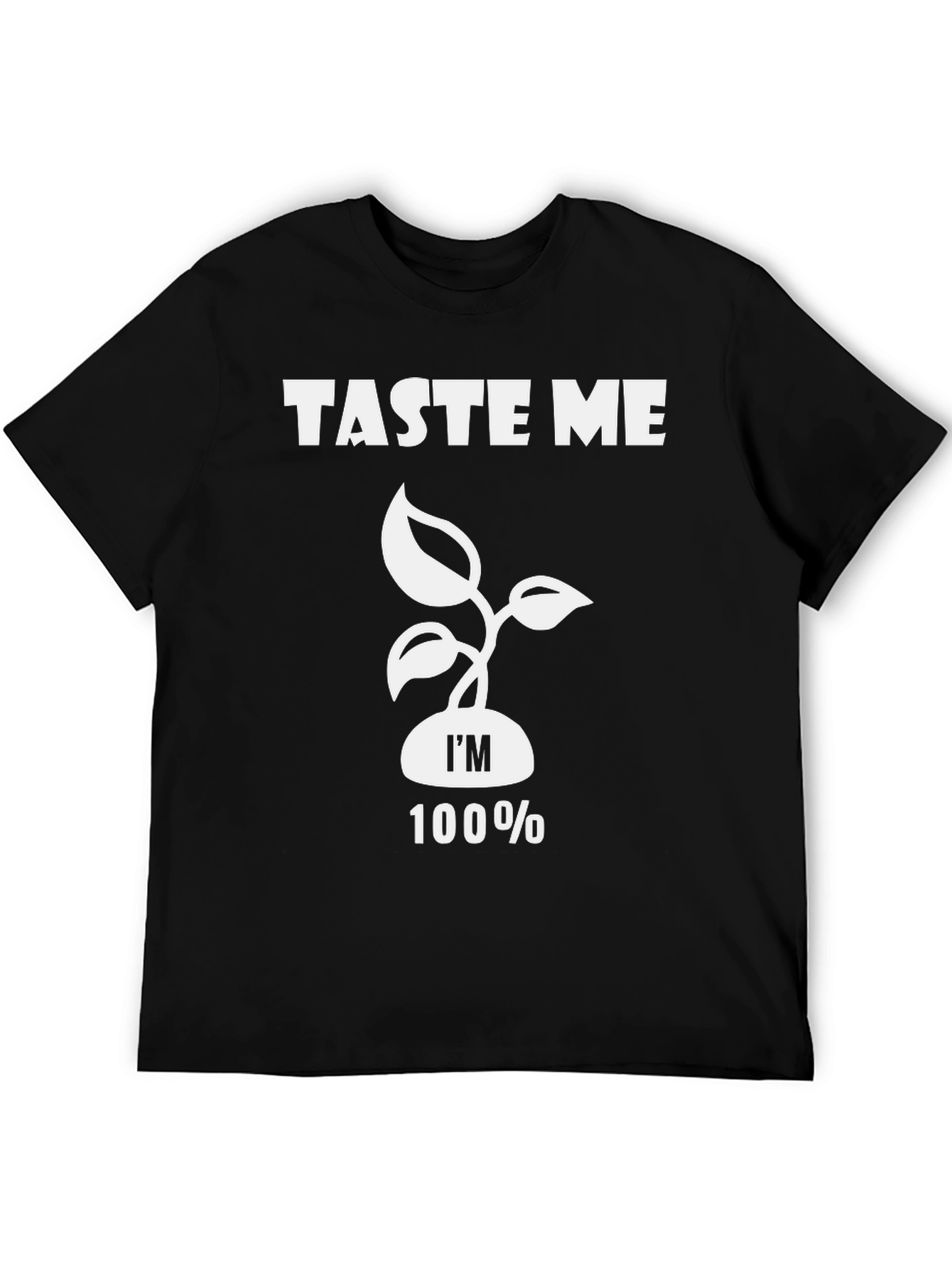Taste Me 100% Vegan Black T-Shirt