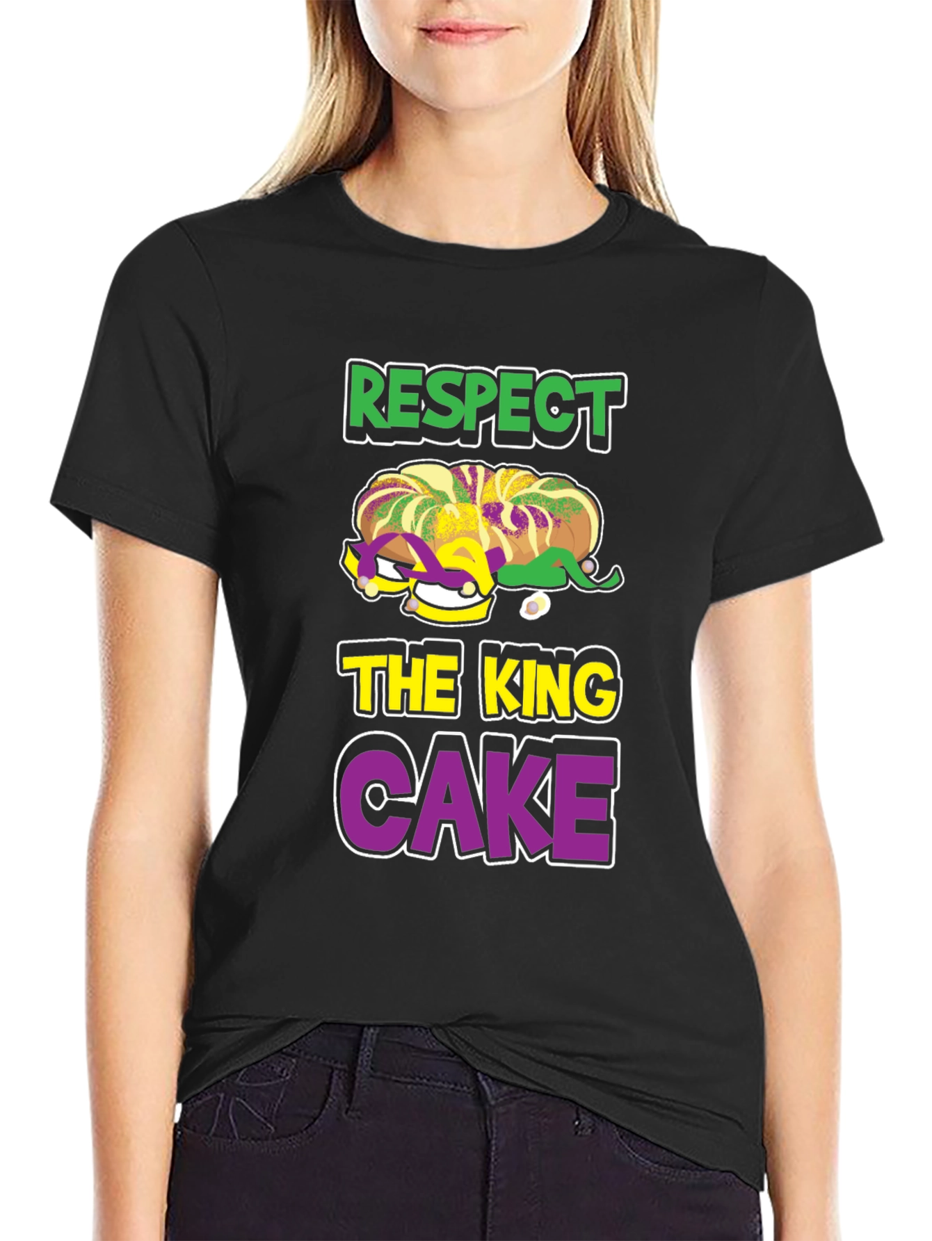 Respect the King Cake Mardi Gras T-Shirt