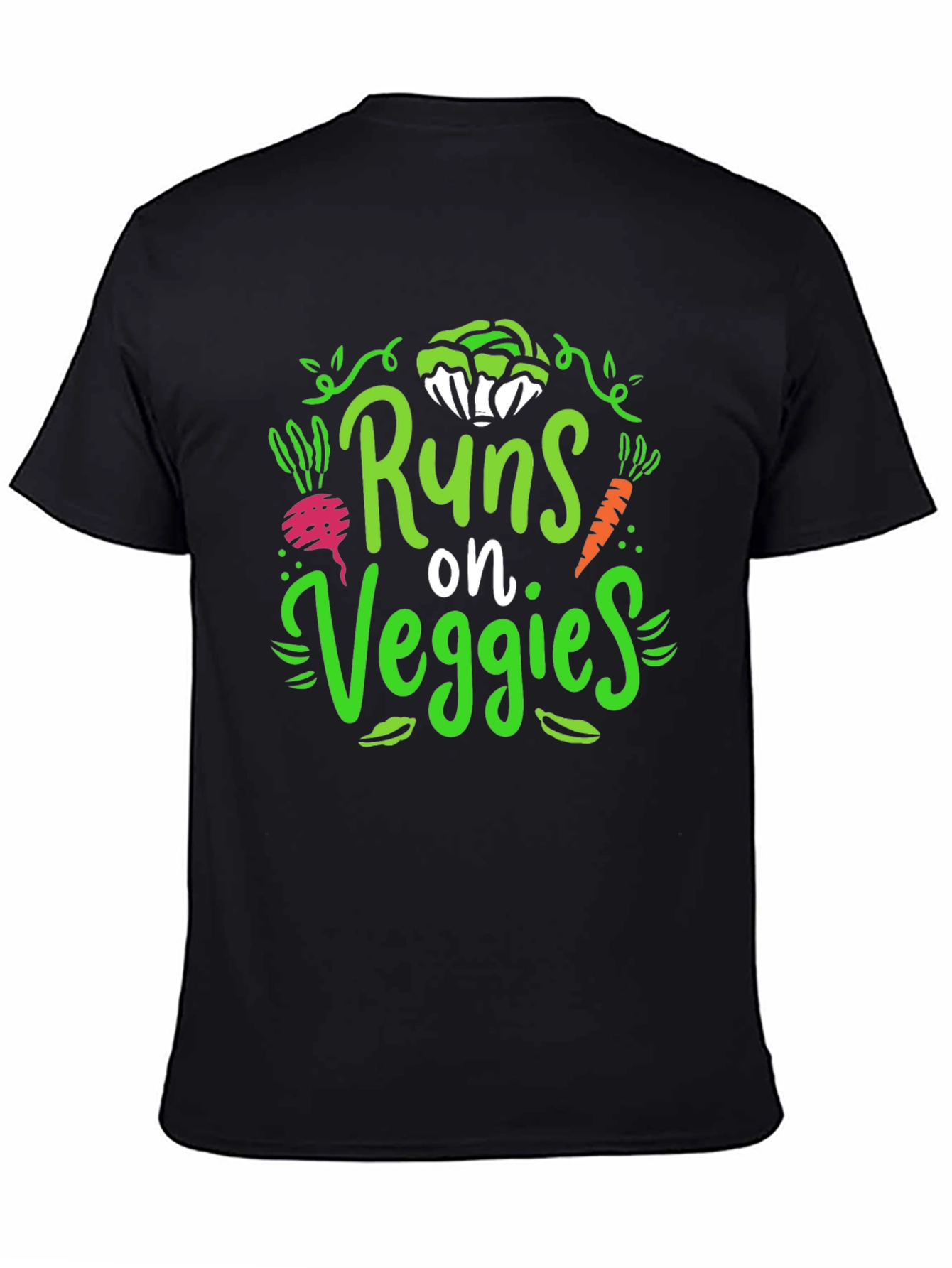 Runs on Veggies T-Shirt - Vegan Lifestyle Tee