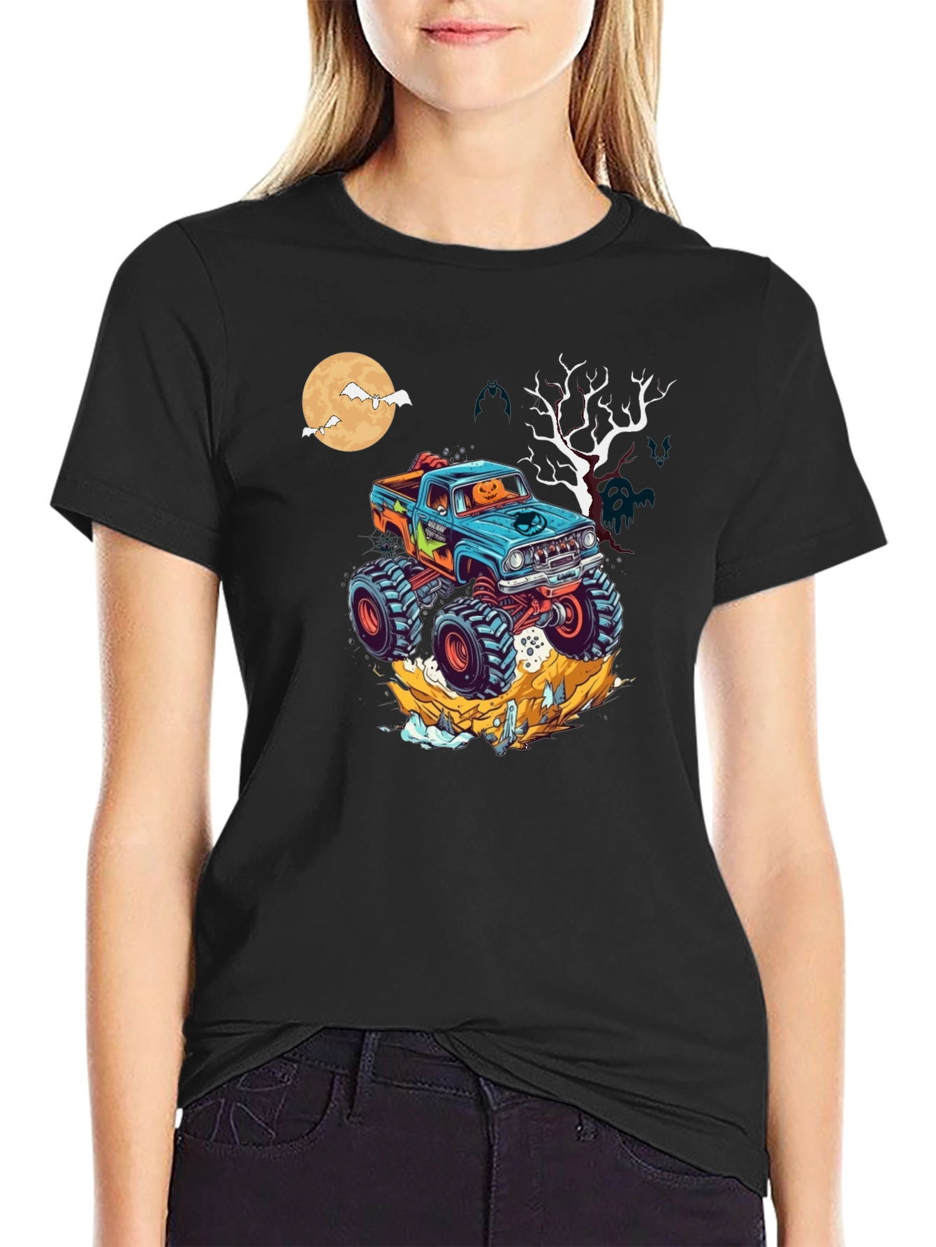 Halloween Monster Truck T-Shirt