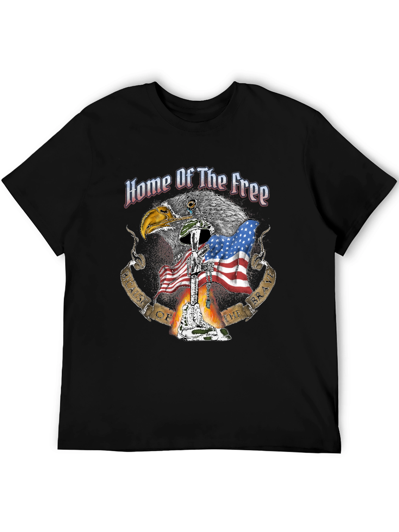 Home Of The Free Patriotic T-Shirt