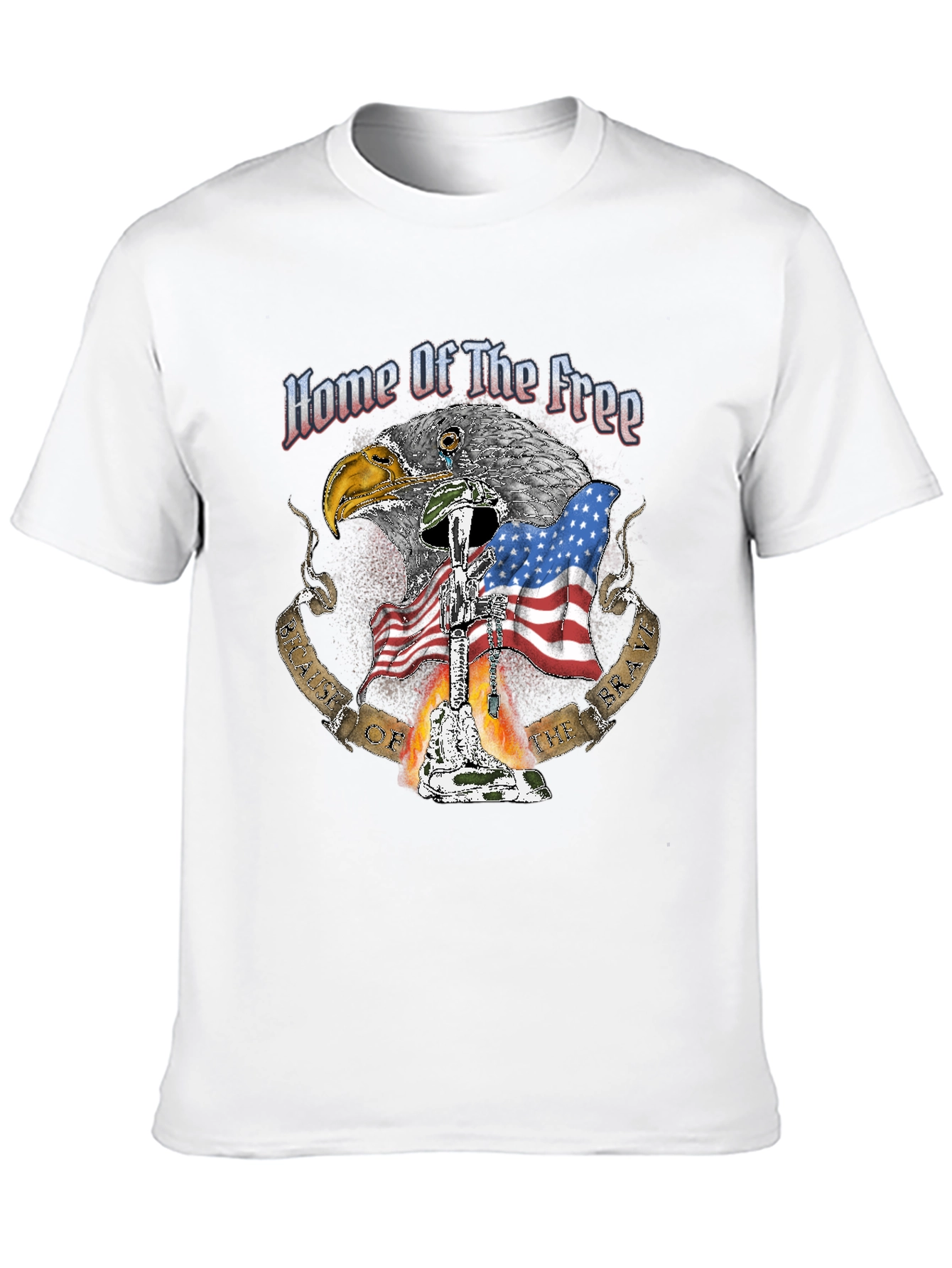 Home Of The Free Patriotic T-Shirt