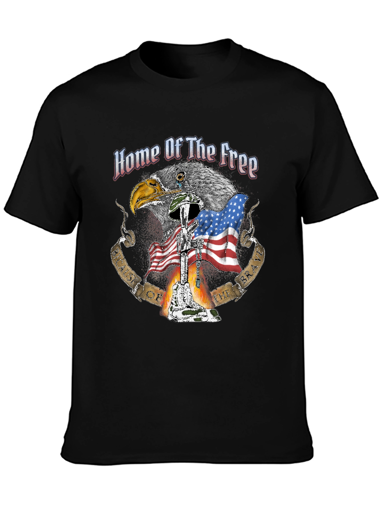 Home Of The Free Patriotic T-Shirt
