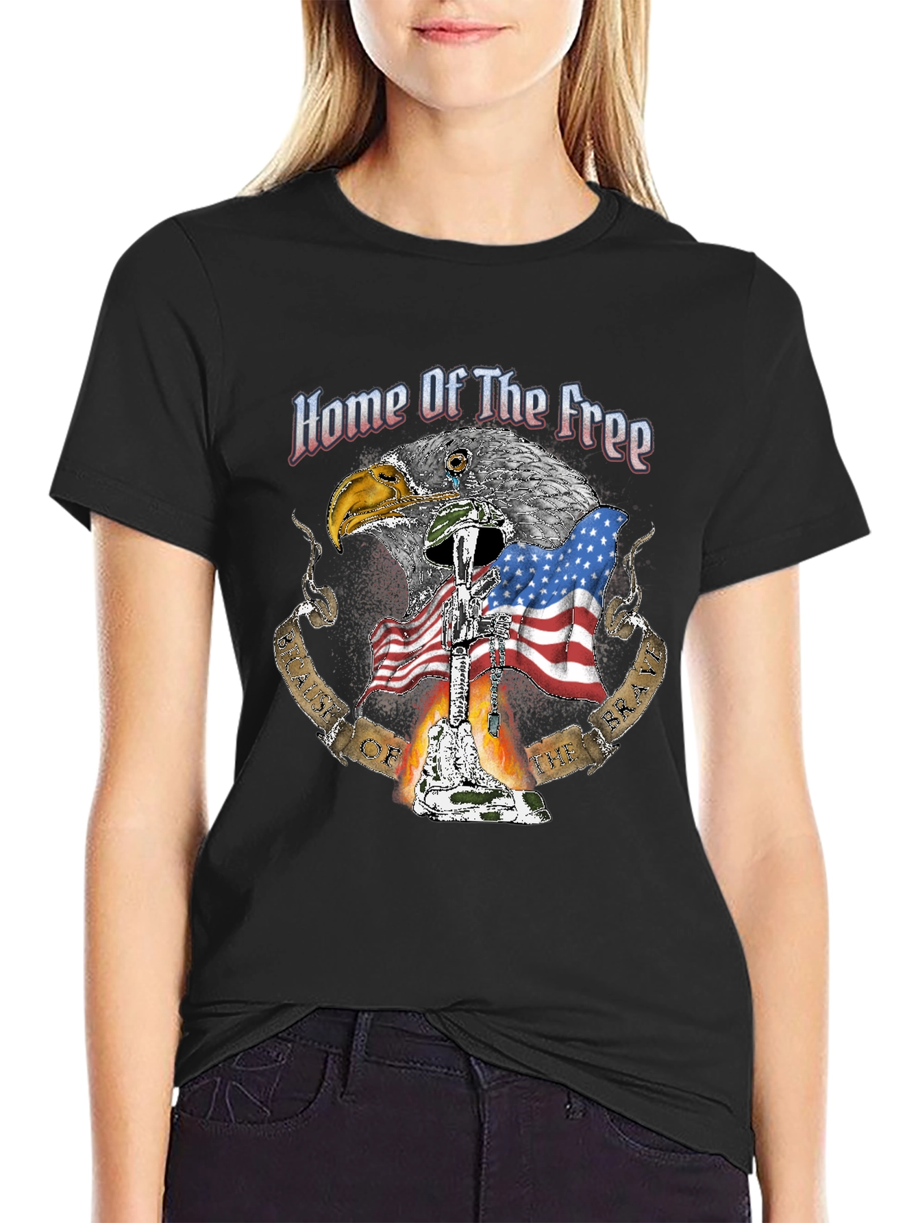 Home Of The Free Patriotic T-Shirt
