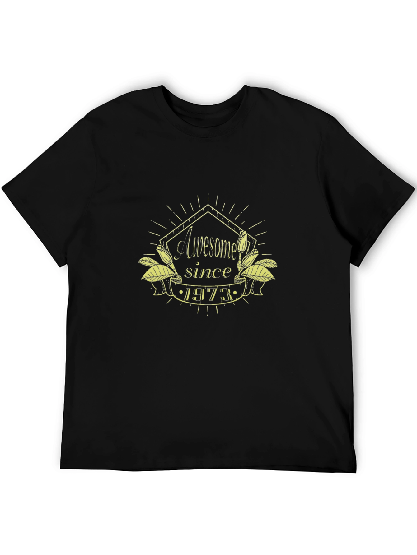 Awesome Since 1973 Black T-Shirt
