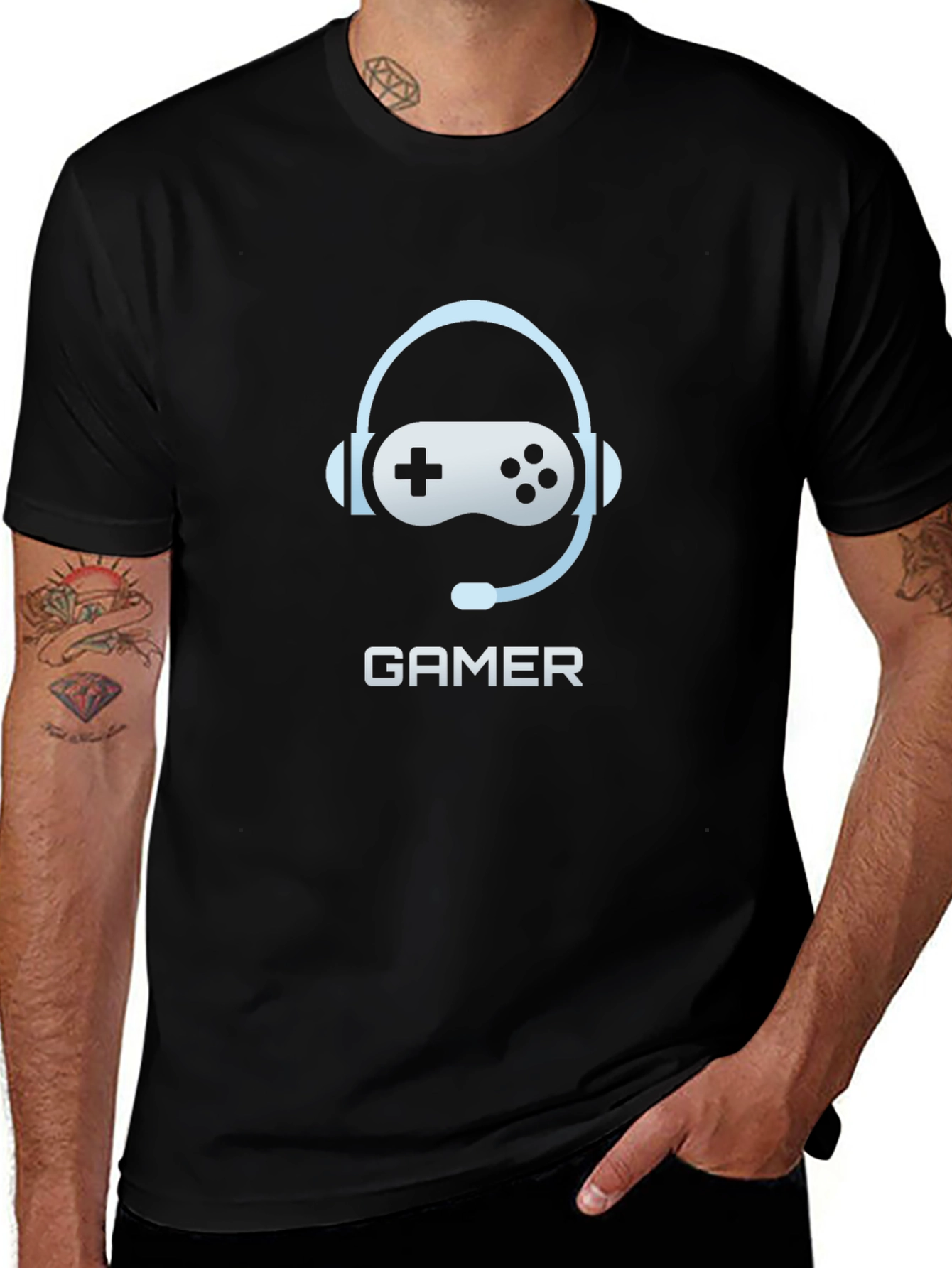 Gamer Headset Controller T-Shirt - Cool Gaming Tee