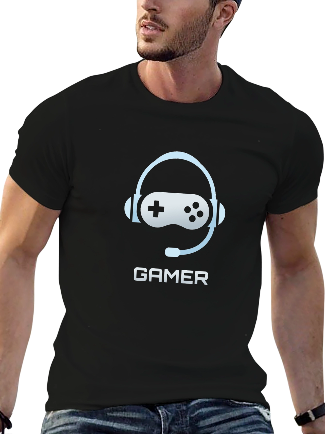 Gamer Headset Controller T-Shirt - Cool Gaming Tee