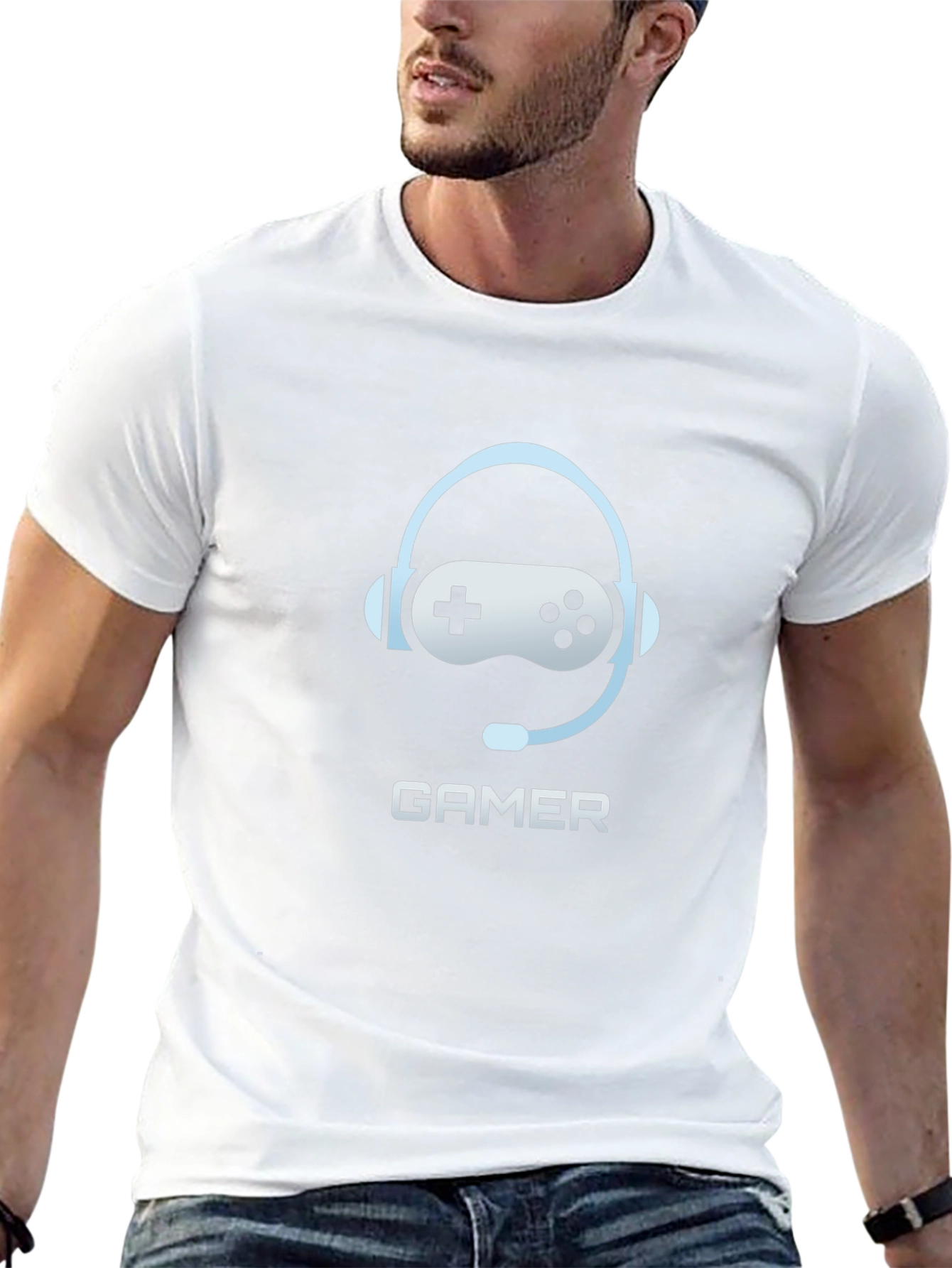 Gamer Headset Controller T-Shirt - Cool Gaming Tee