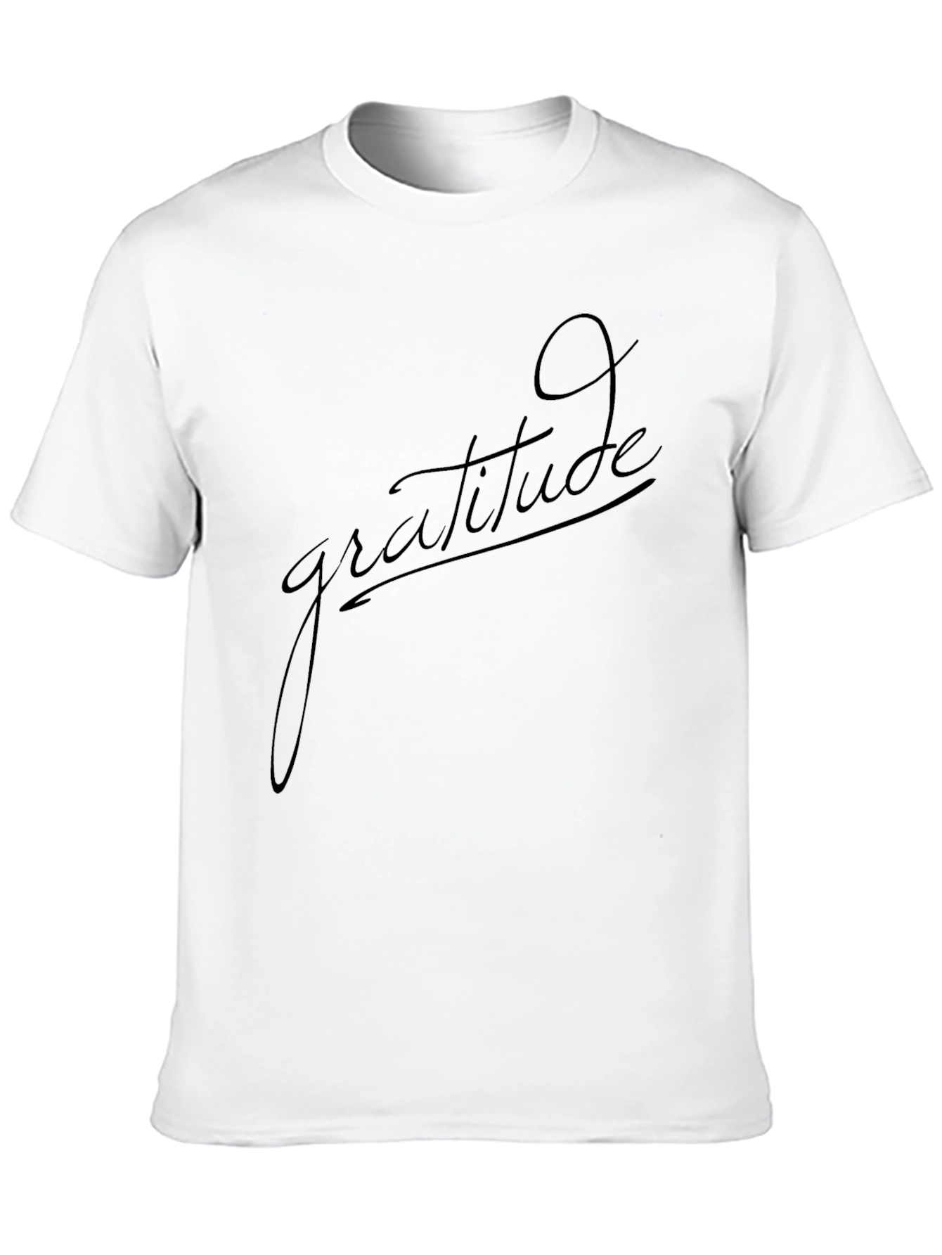 Gratitude Black T-Shirt - Stylish & Comfortable