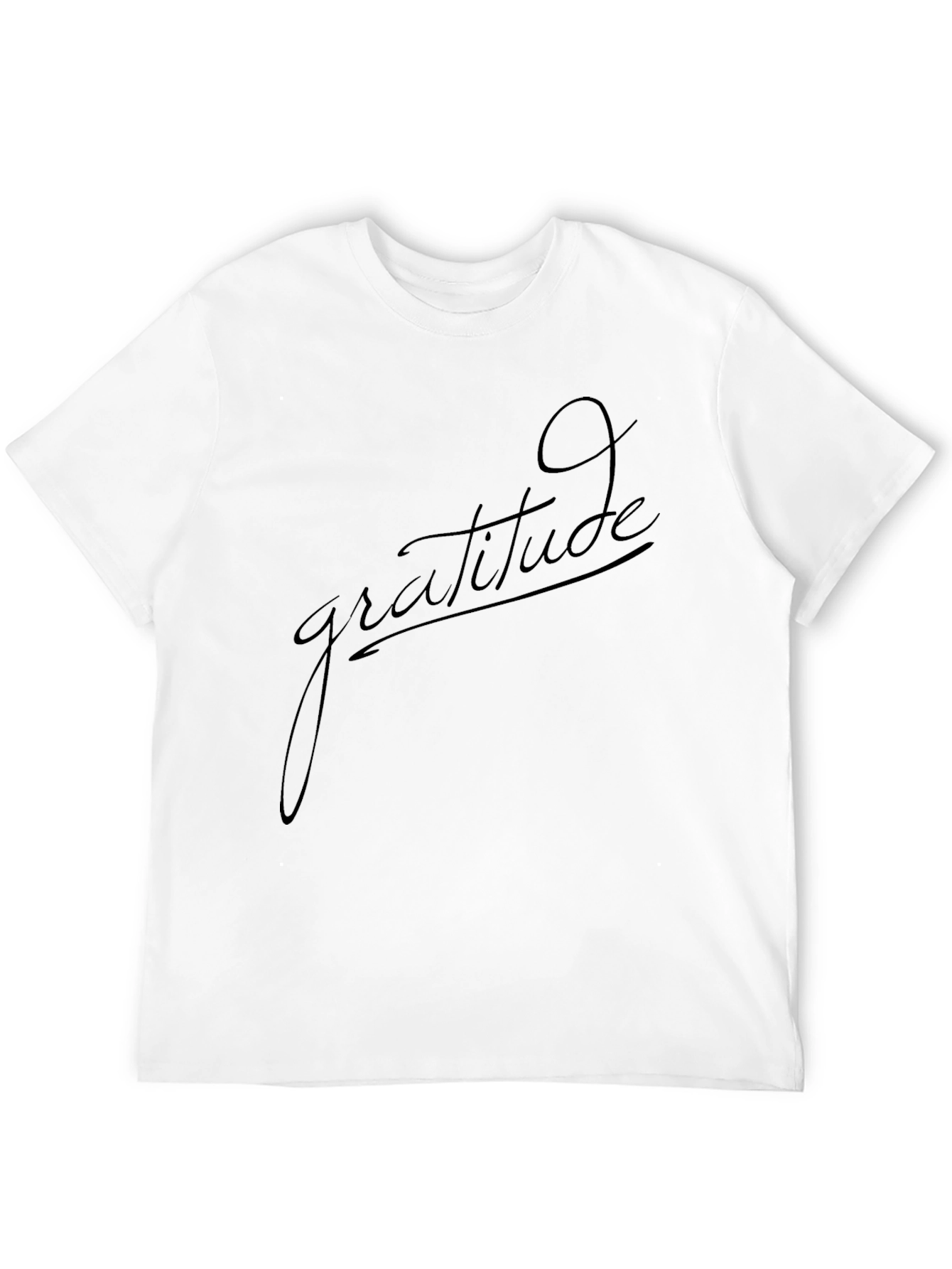 Gratitude Black T-Shirt - Stylish & Comfortable