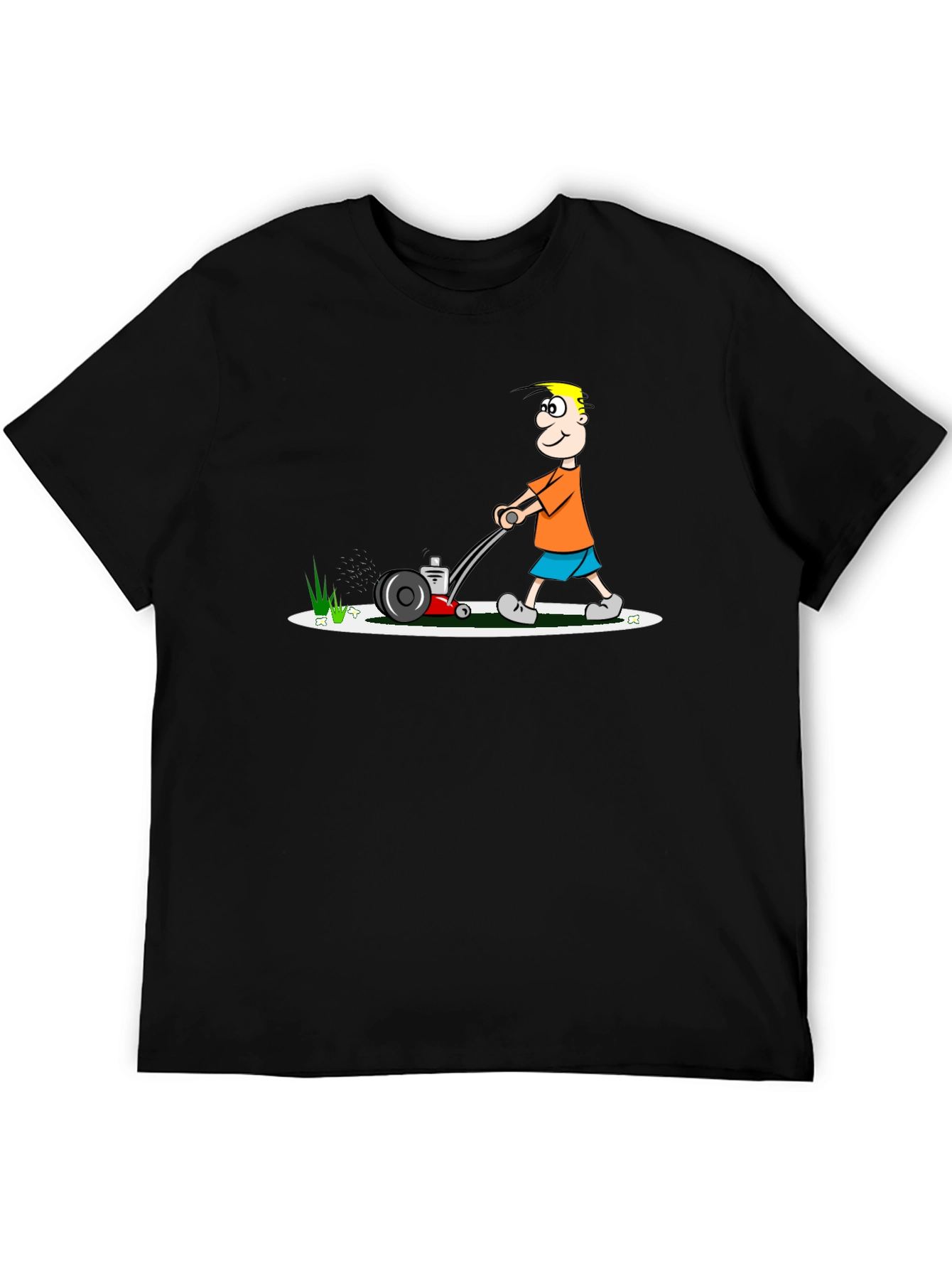 Cartoon Lawn Mower T-Shirt